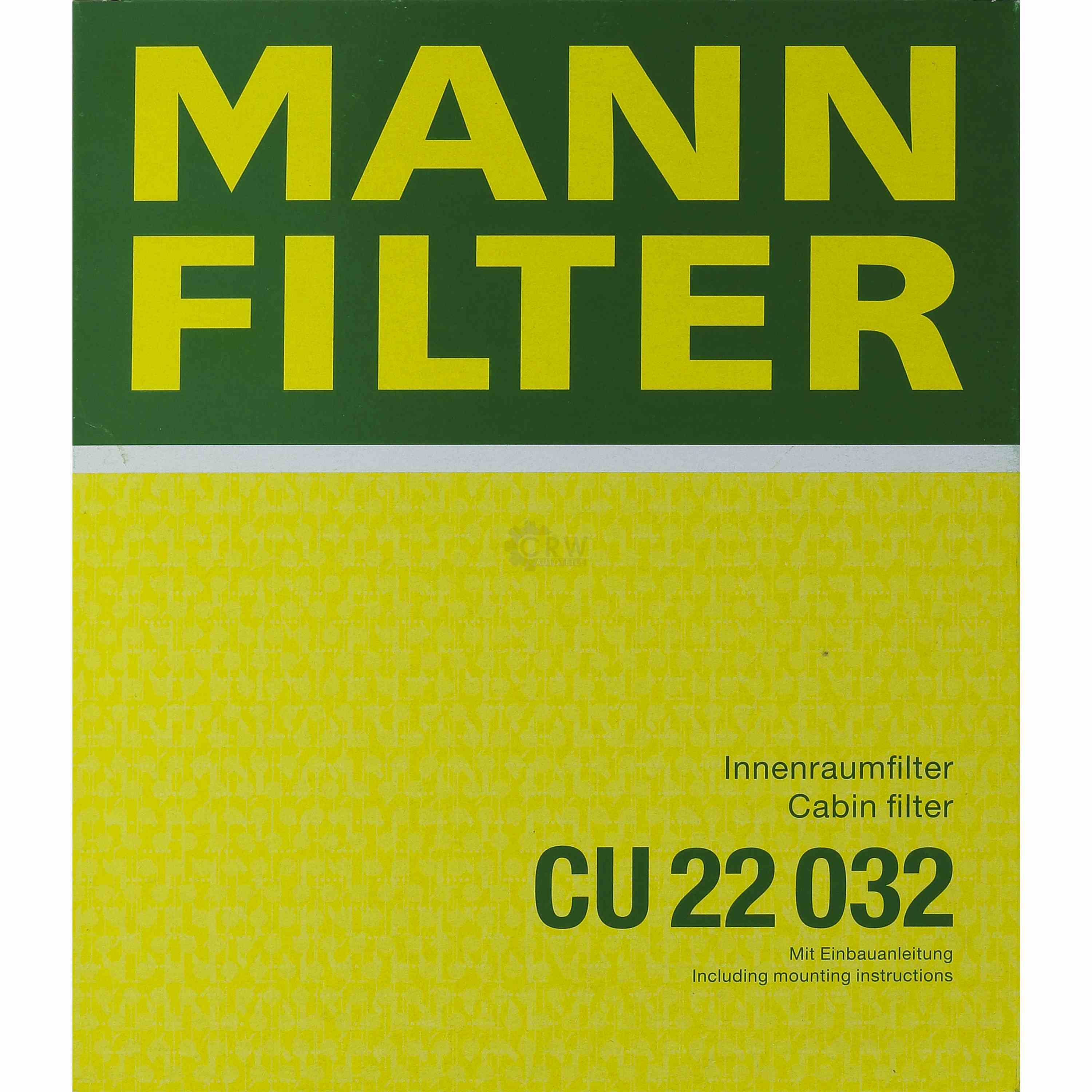 MANN-FILTER Innenraumfilter Pollenfilter CU 22 032