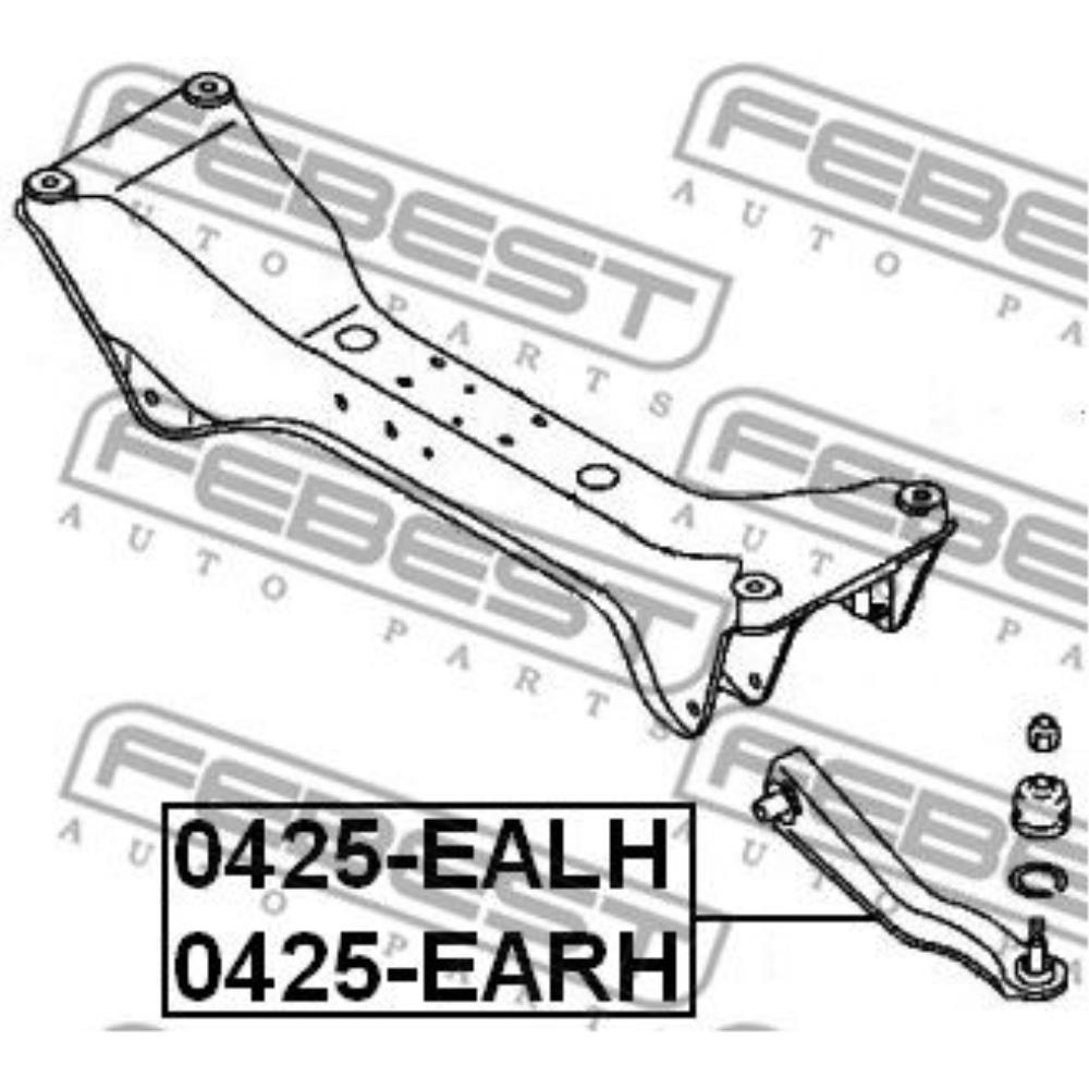 FEBEST Querlenker Lenker Radaufhängung Lenker 0425-EALH