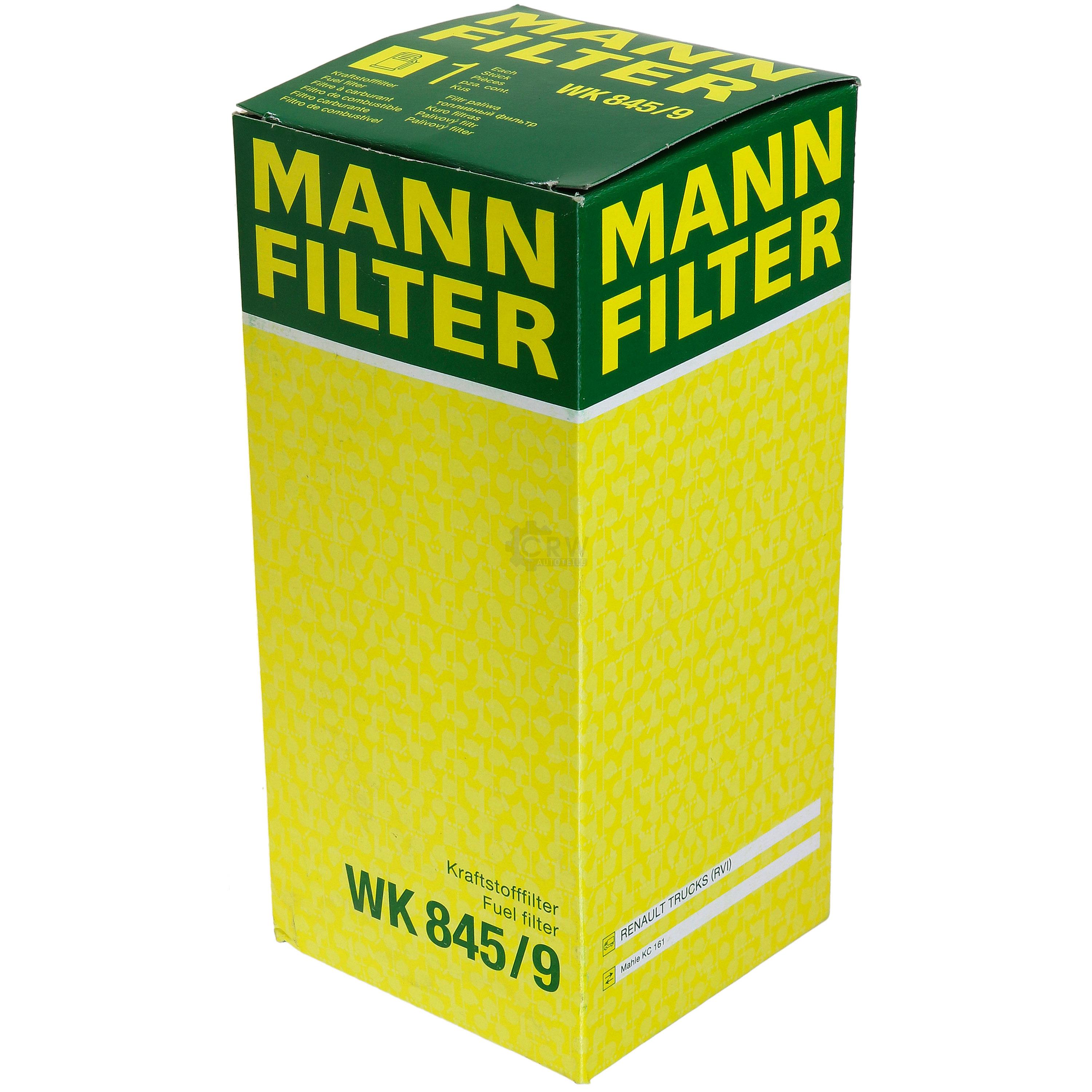 MANN KRAFTSTOFF-FILTER für WK 845/9 Renault Trucks Mascott Pritsche/Fahrgestell