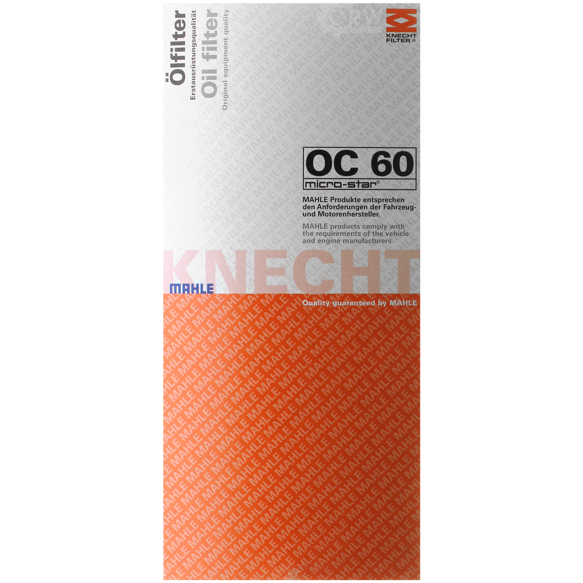 KNECHT Ölfilter OC 60
