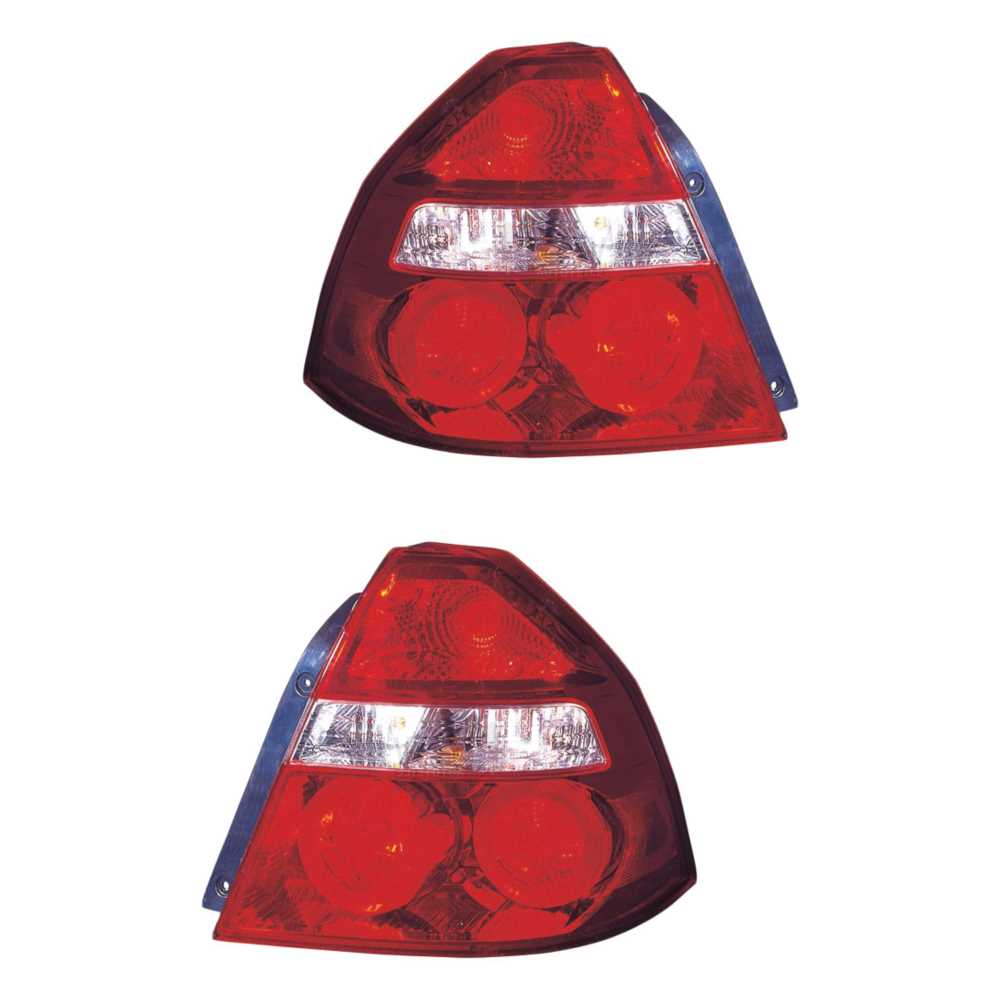 Rückleuchten Heckleuchten Set rot für Chevrolet Aveo/Kalos Stufenheck T250 T255
