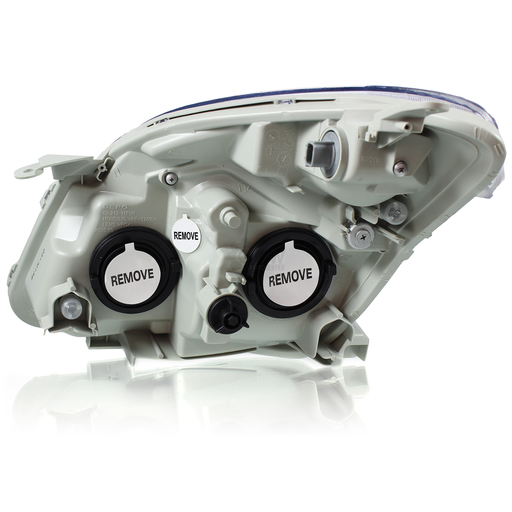 Halogen Scheinwerfer rechts für Toyota COROLLA E12 Bj. 01/02-05/04 HB4/HB3