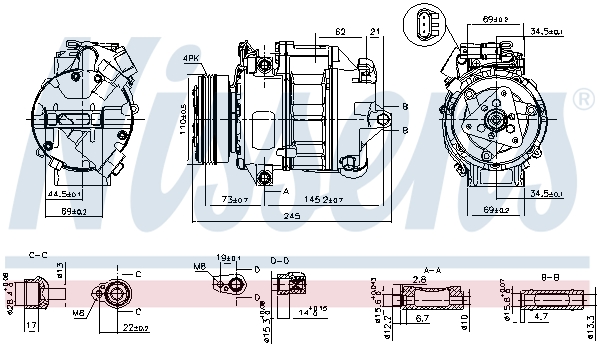 Kompressor Klimaanlage Klimakompressor passend für BMW X5 E70