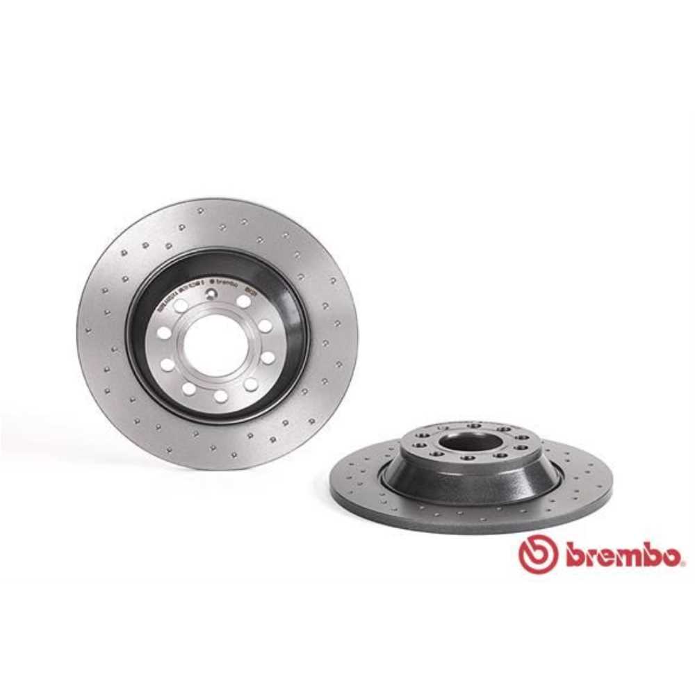BREMBO Satz Bremsen Bremsscheiben Voll hinten + Bremsbeläge für Audi A6 Avant