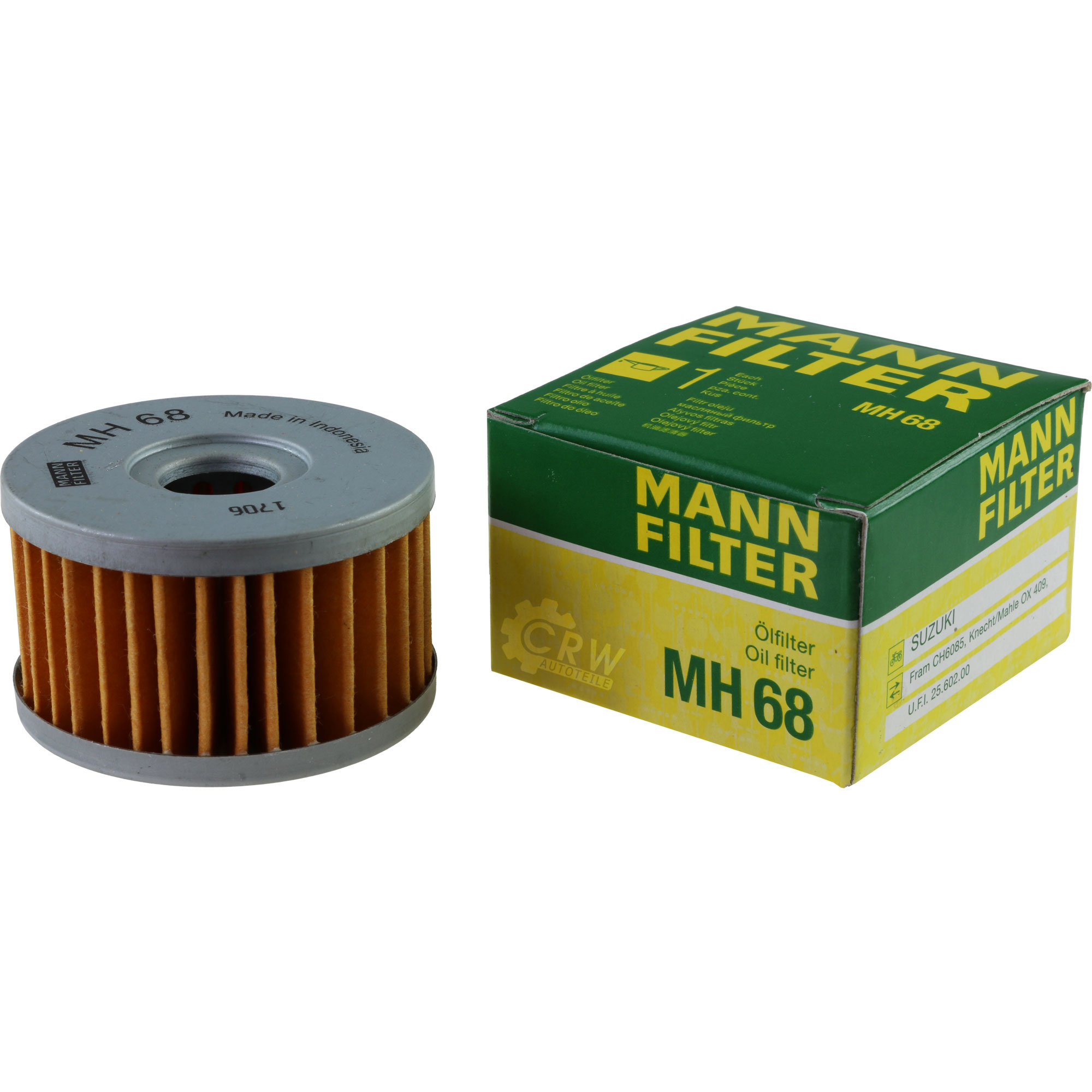 MANN-FILTER Ölfilter Oelfilter MH 68 Oil Filter