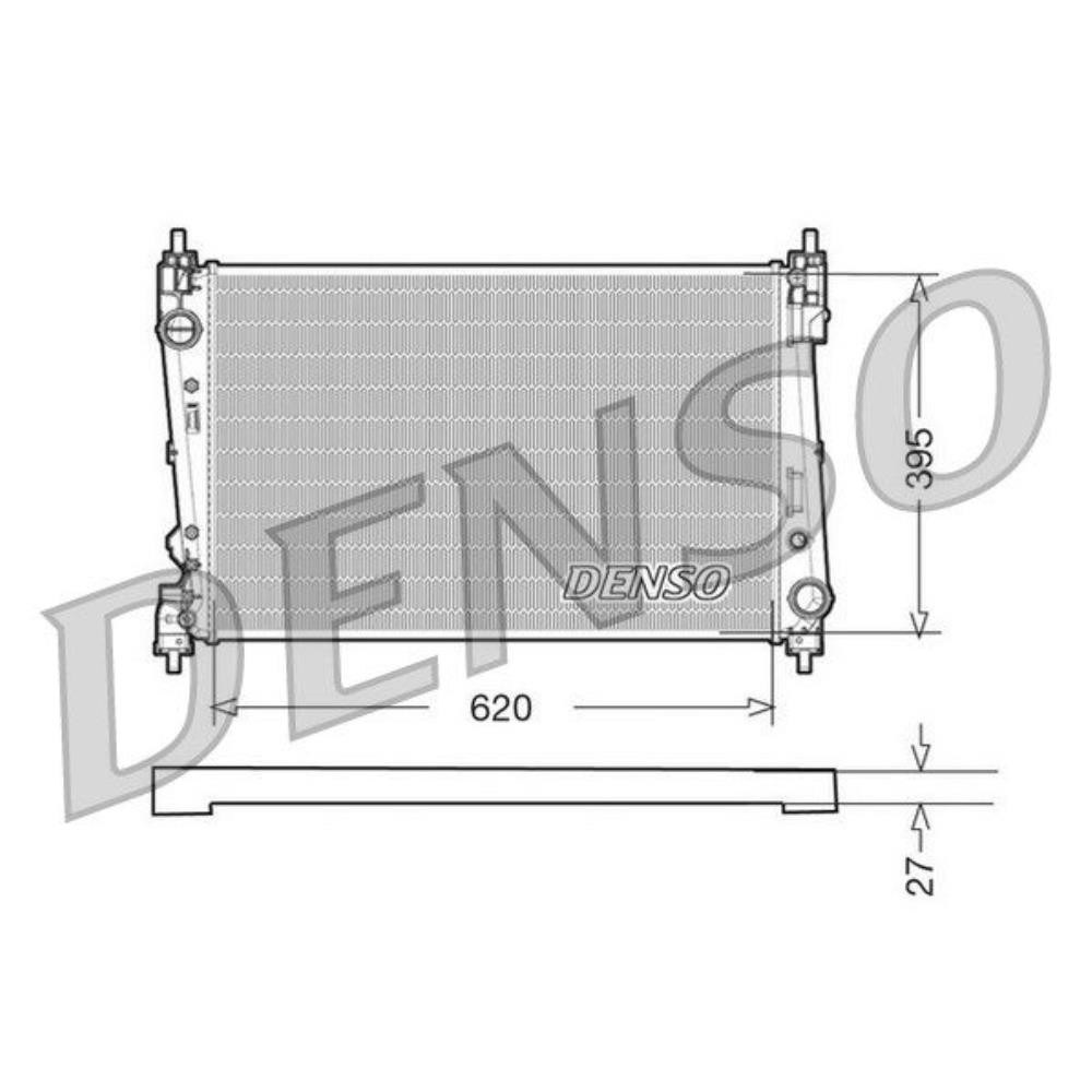 DENSO Wasserkühler Motorkühler Alu für Fiat Doblo Großraumlimousine 263 1.4
