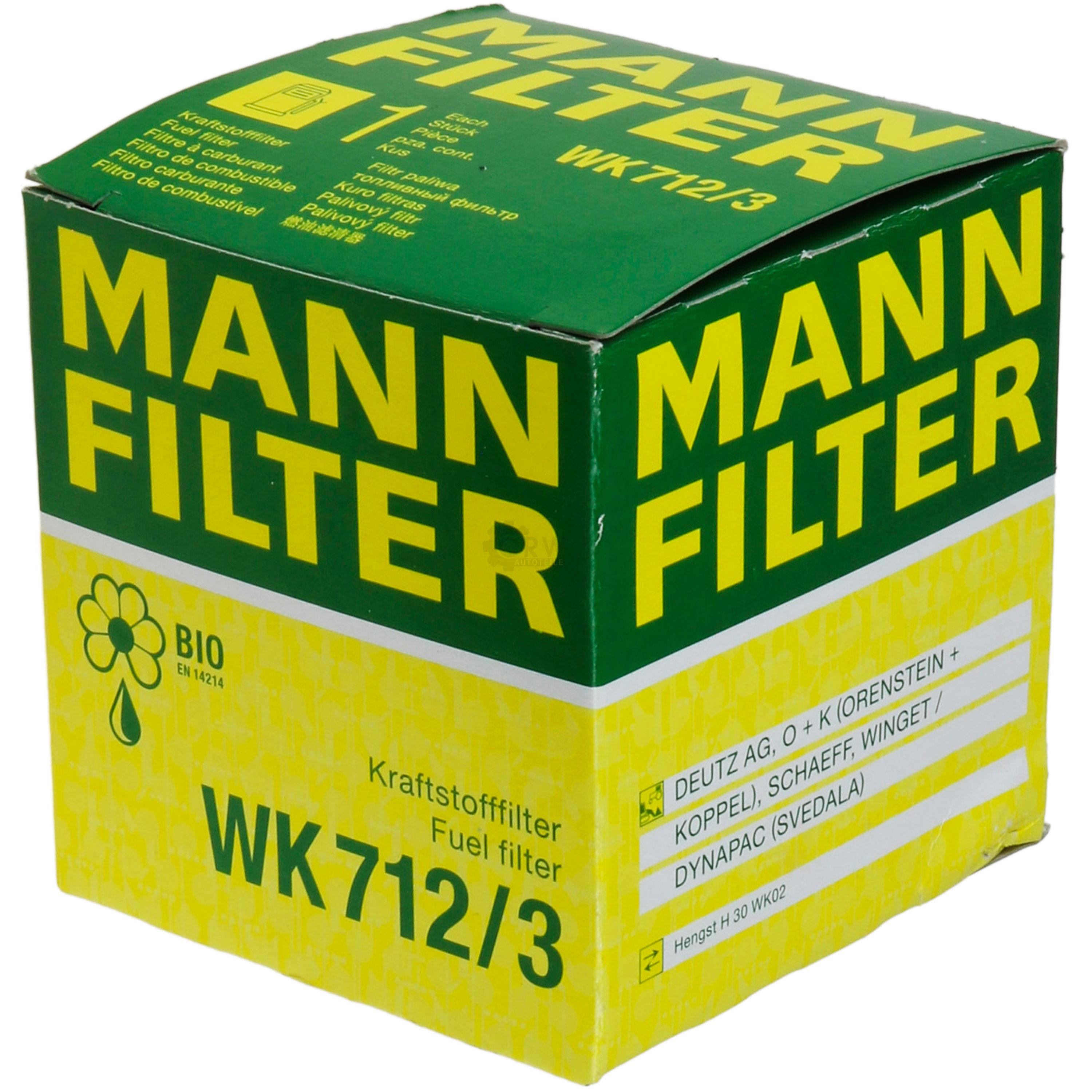 MANN-FILTER Kraftstofffilter WK 712/3 Fuel Filter