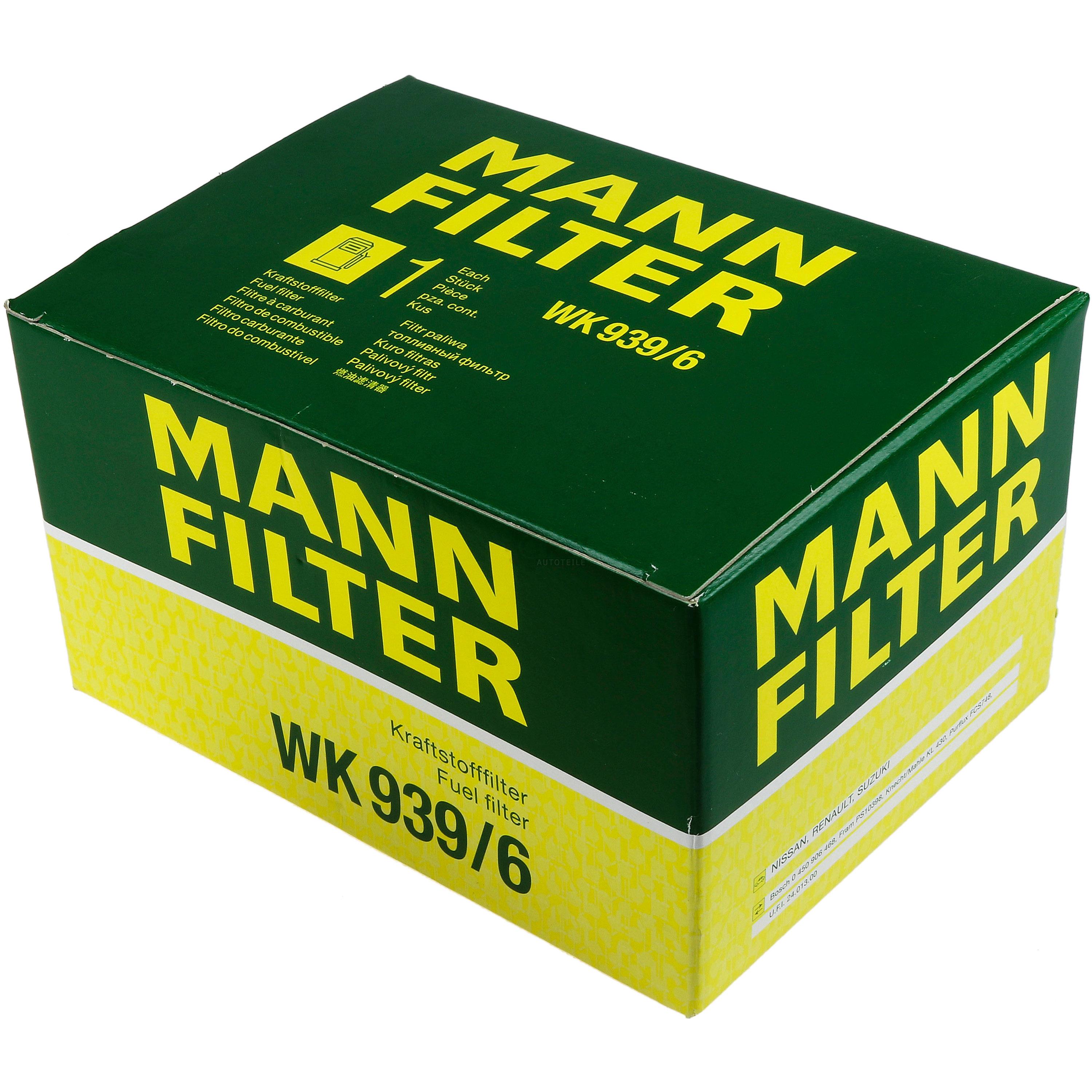 MANN-FILTER Kraftstofffilter WK 939/6 Fuel Filter