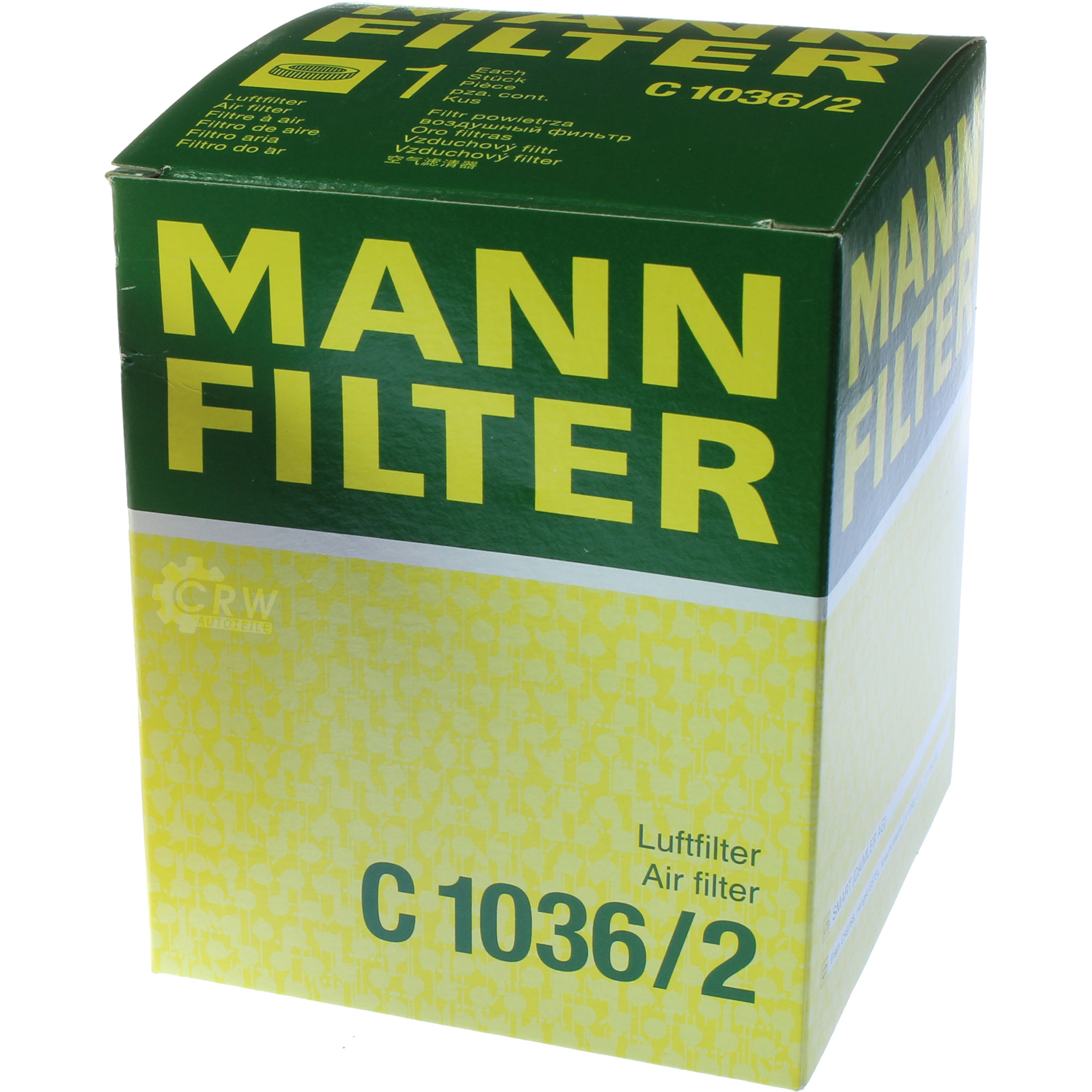 MANN-FILTER Luftfilter für Smart Roadster Coupe 452 0.7 450 0.6