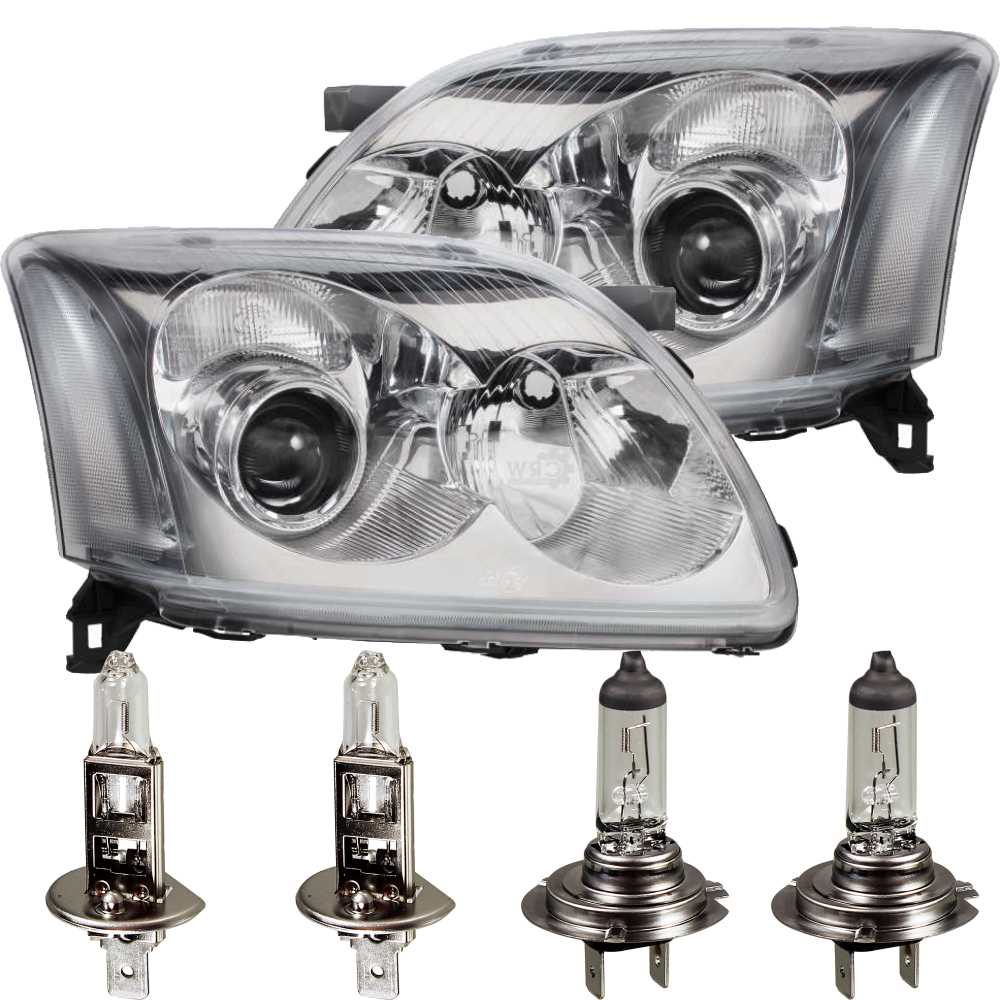 Scheinwerfer Set für Toyota AVENSIS T25 04.03-11.08 H7/H1 inkl. PHILIPS