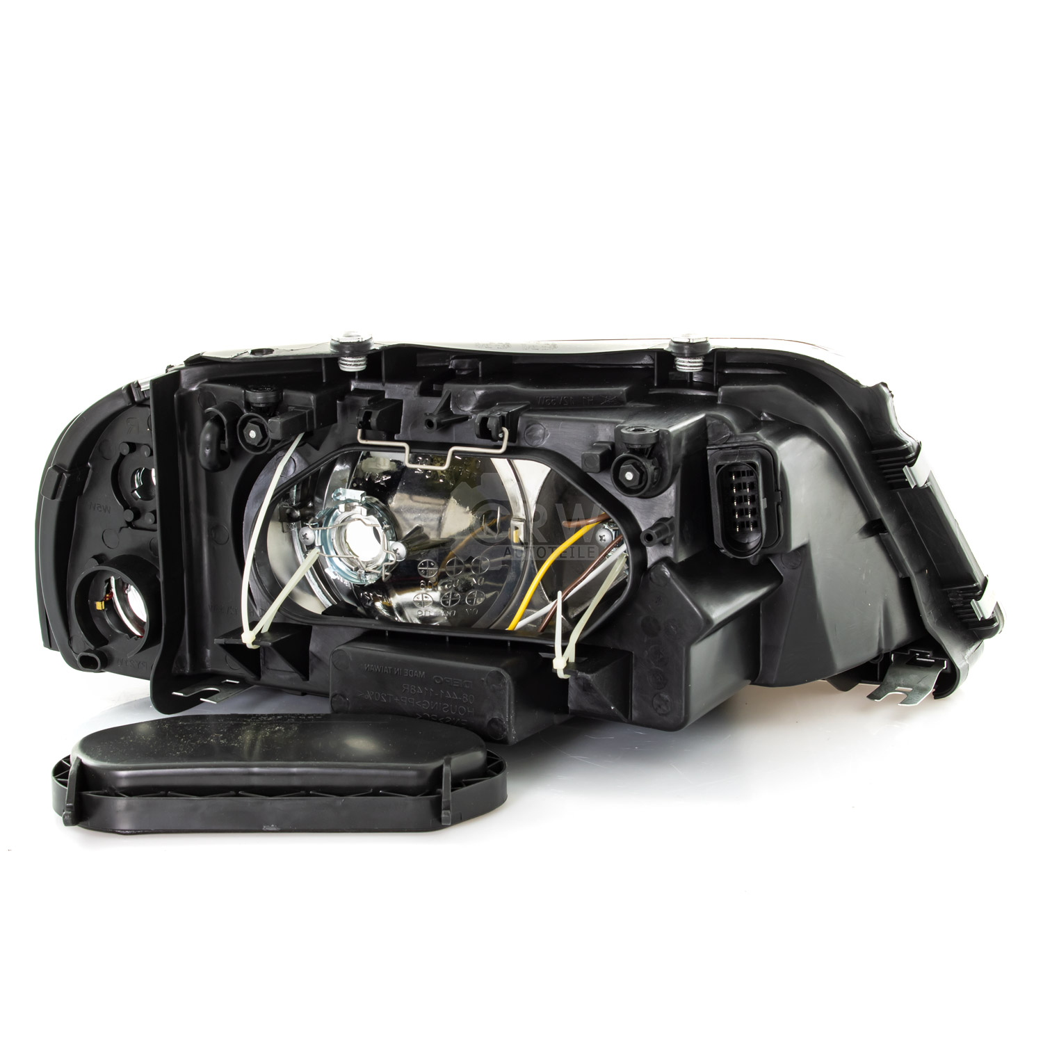 Scheinwerfer links für Seat Alhambra Bj. 00-10 Facelift Reflektor schwarz H7+H1