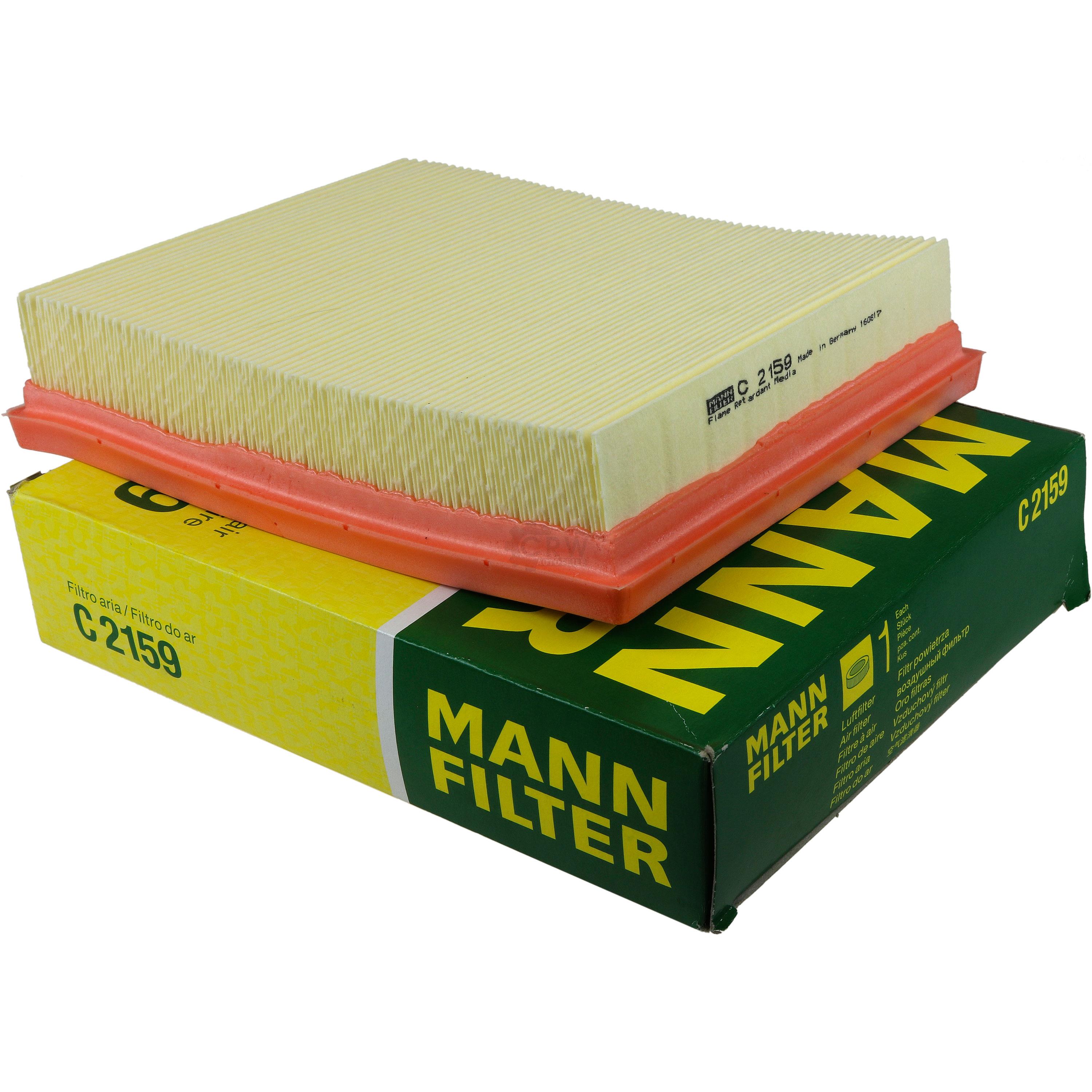 MANN-FILTER Luftfilter für Peugeot 206 CC 2D 1.6 16V 2A/C 1.4i 1.1i 2E/K 1.4