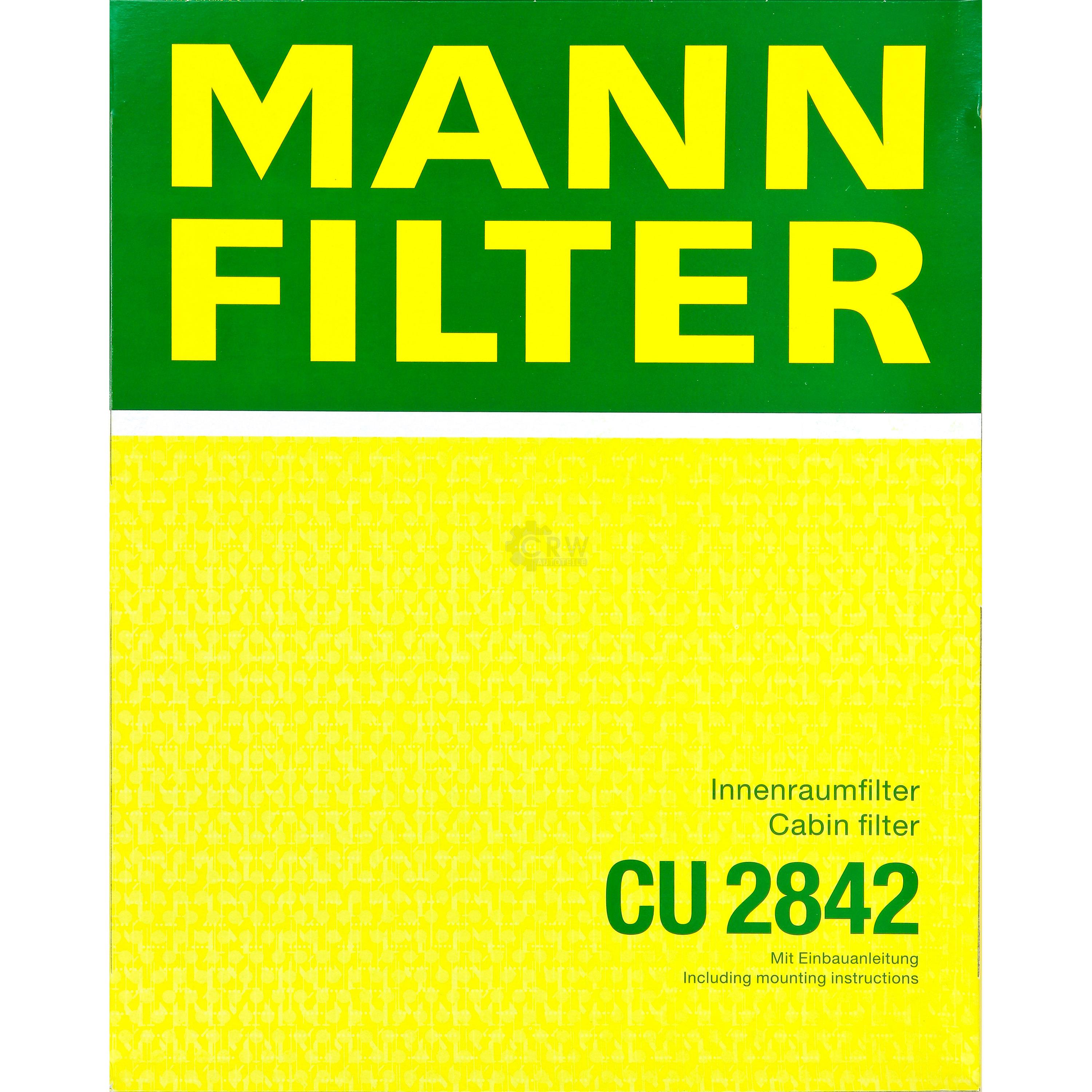 MANN-FILTER Innenraumfilter Pollenfilter CU 2842
