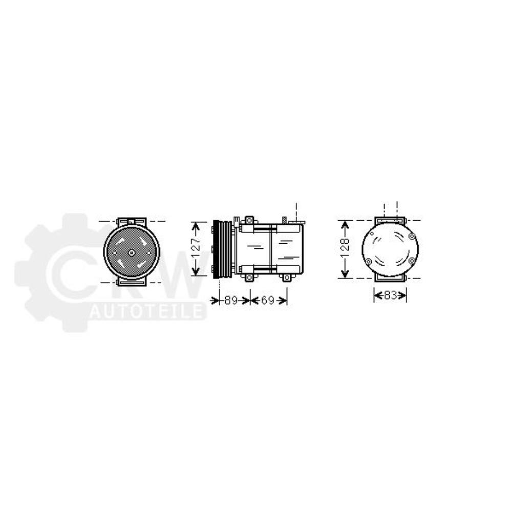 Kompressor Klimaanlage für Ford Mondeo III Kombi BWY B5Y