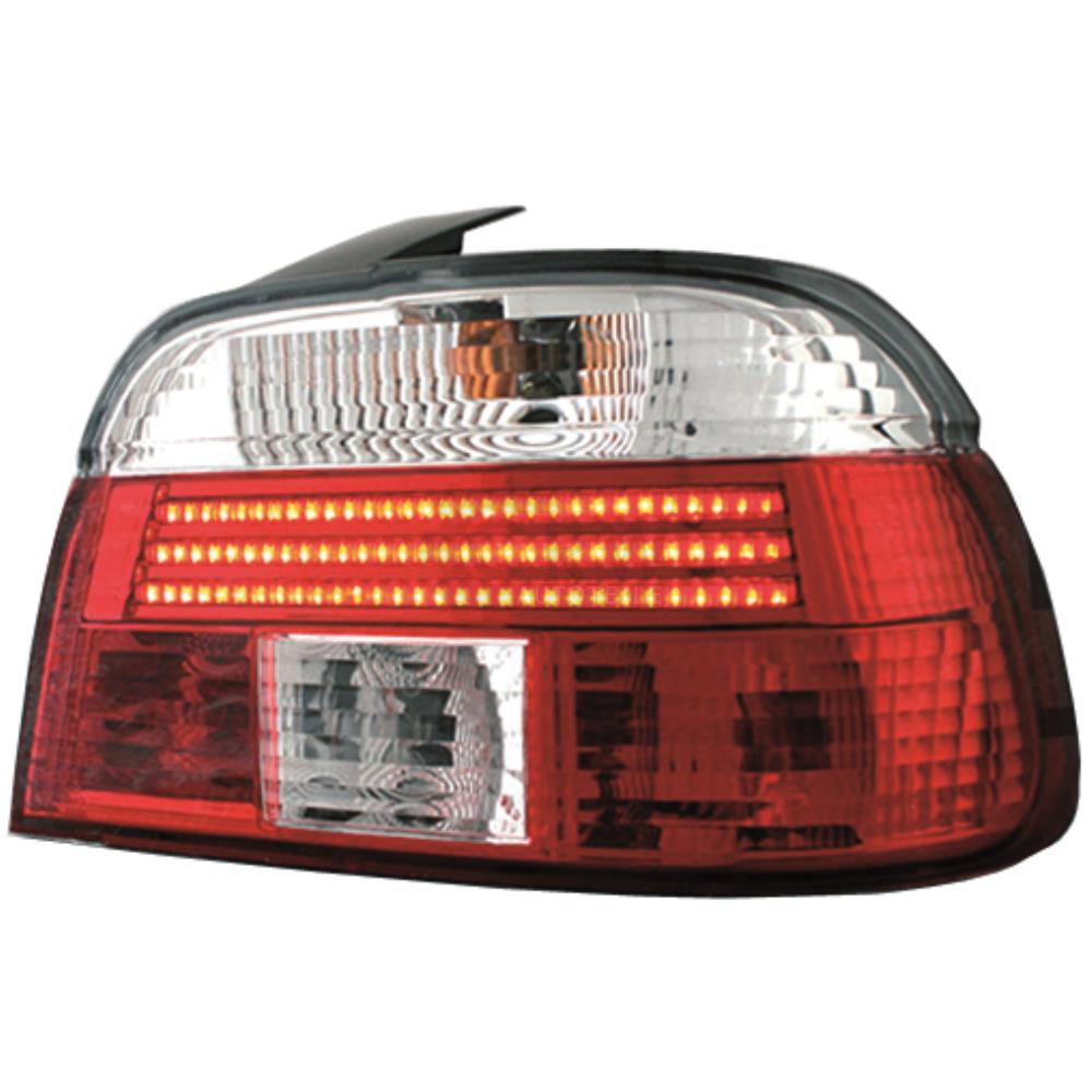LED Design Rückleuchten Heckleuchte Set links rechts für BMW E39 95-00 rot-chrom