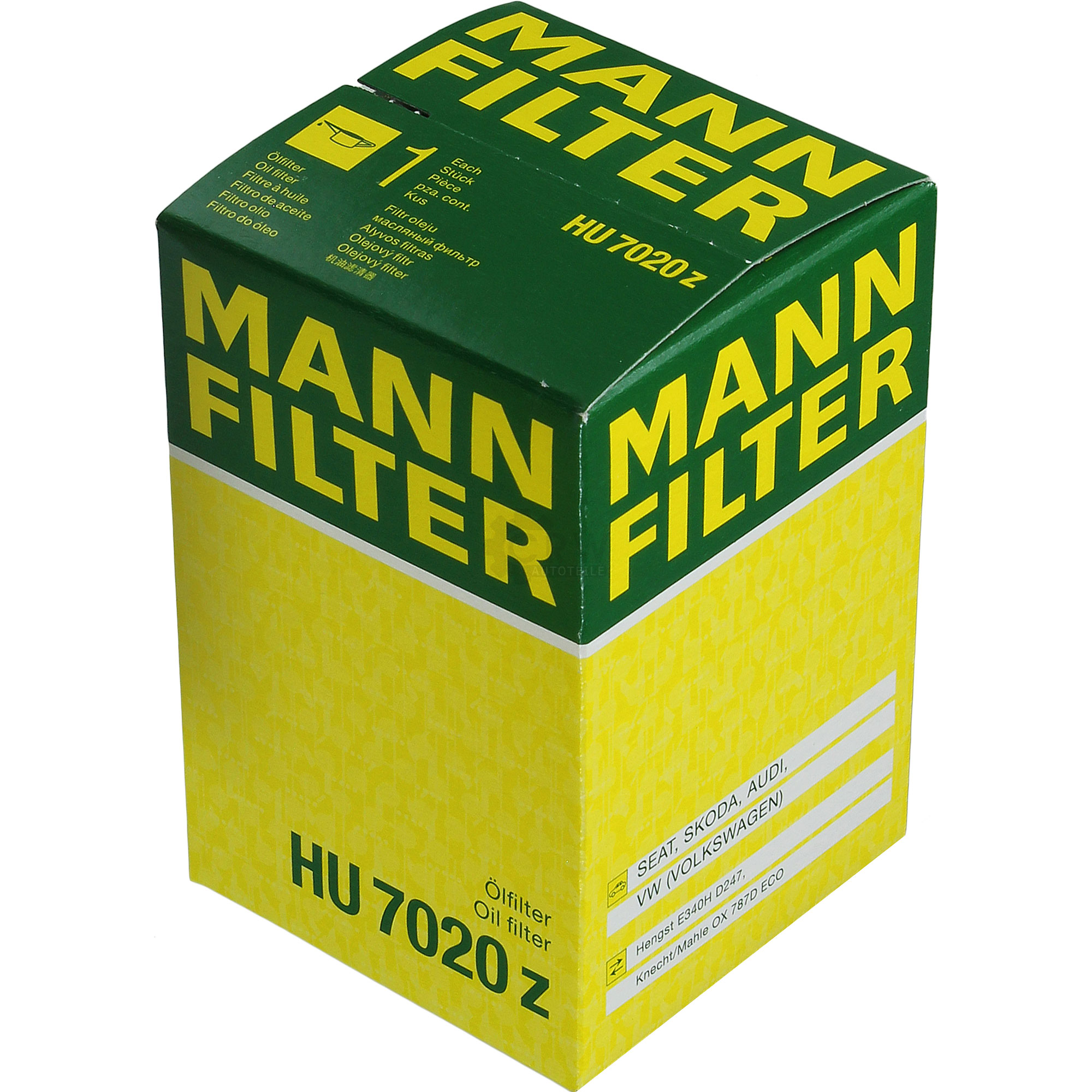 MANN-FILTER HU 7020 z Ölfilter mit Dichtung, Filtereinsatz ▷ AUTODOC Preis  und Erfahrung