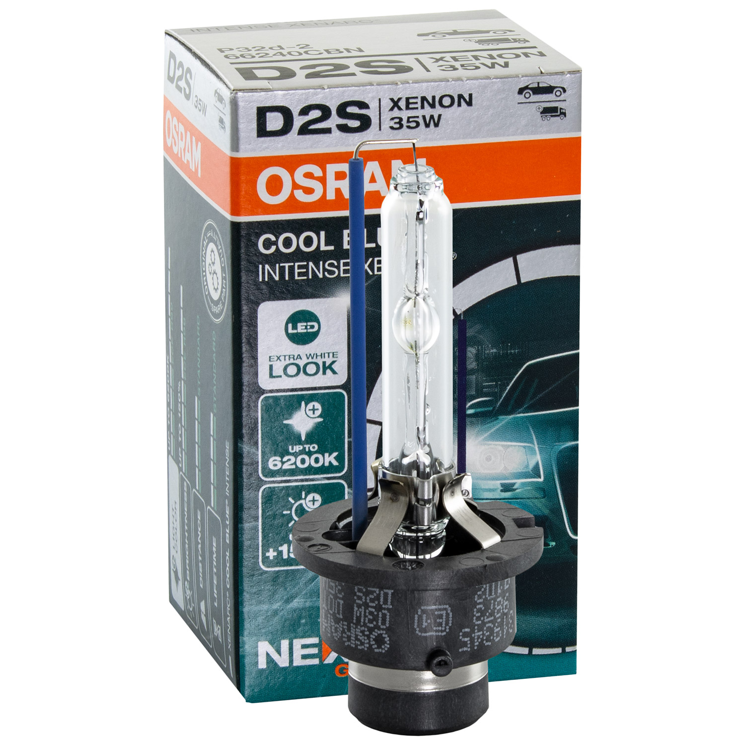 OSRAM XENARC® COOL BLUE® INTENSE (Next Gen) D2S (Gasentladungslampe) 66240CBN