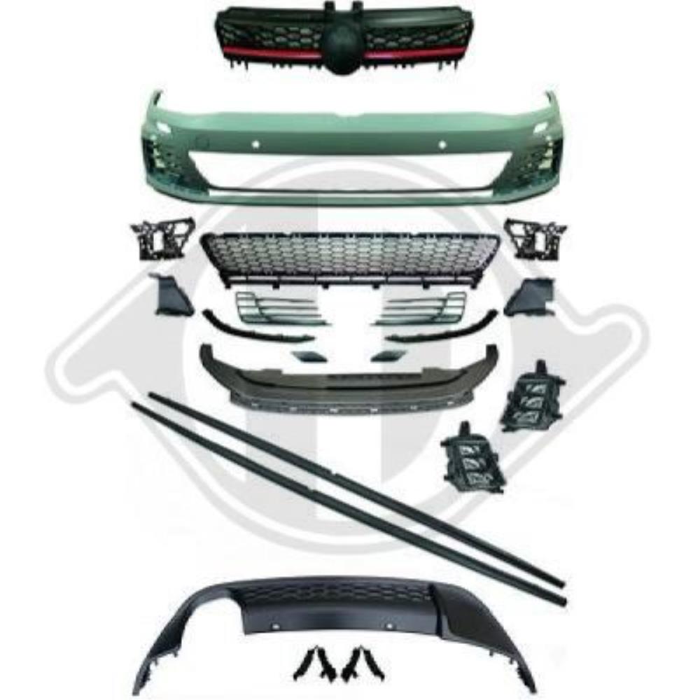 DIEDERICHS Stoßfänger hinten vorne für VW Golf VII 5G1 BQ1 BE1 BE2