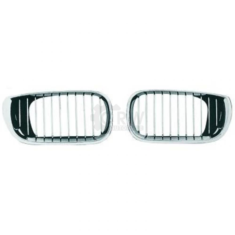 Grill Kühlergrill links für BMW 3er E46 Limo Touring Bj. 01-05 mit Chromrand Q1F