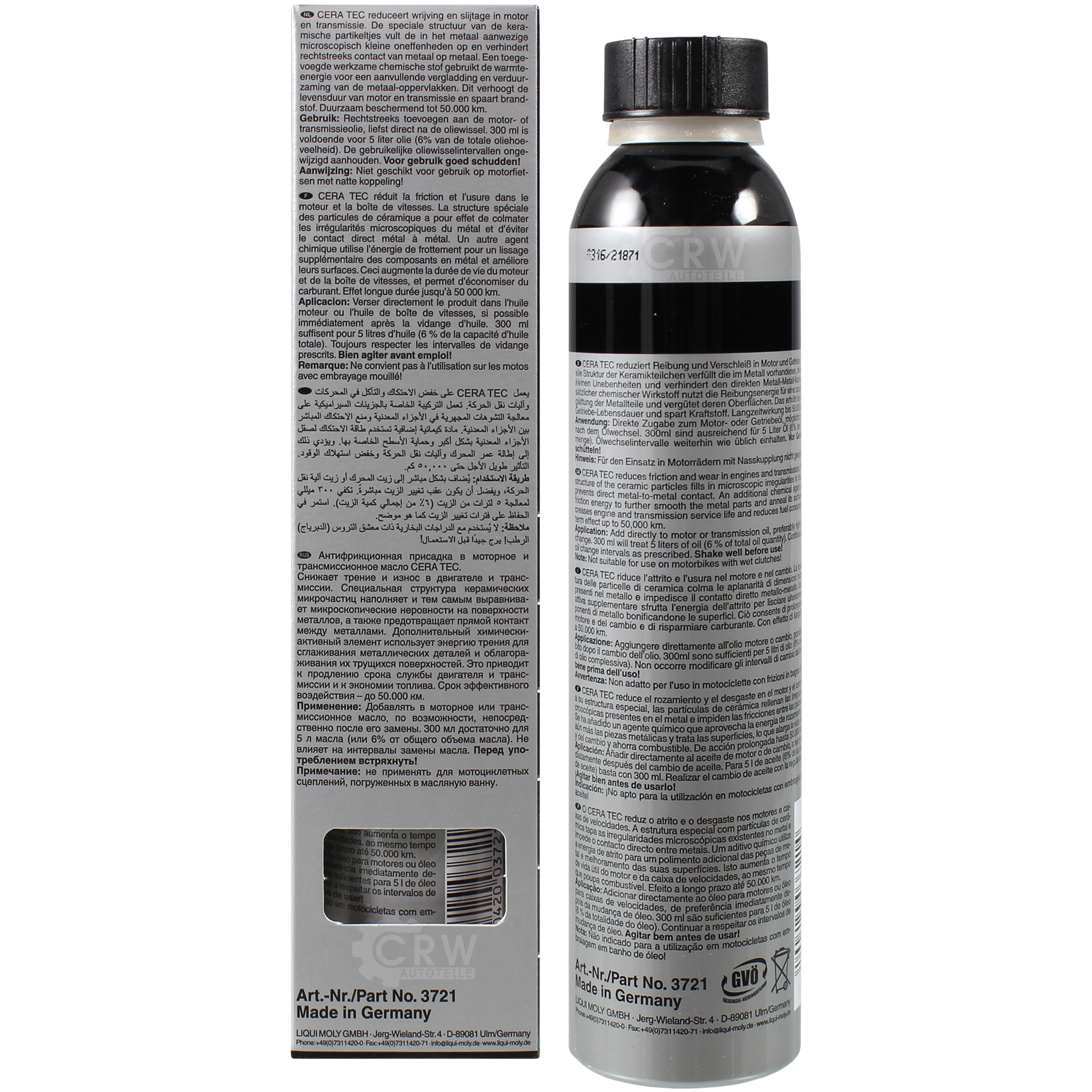 LIQUI MOLY MotorClean Cera Tec und Speed Benzin