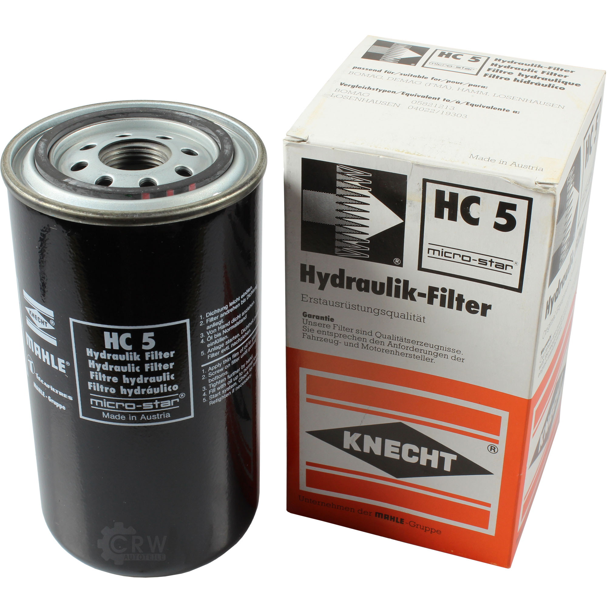 MAHLE / KNECHT Hydraulikfilter für Automatikgetriebe HC 5