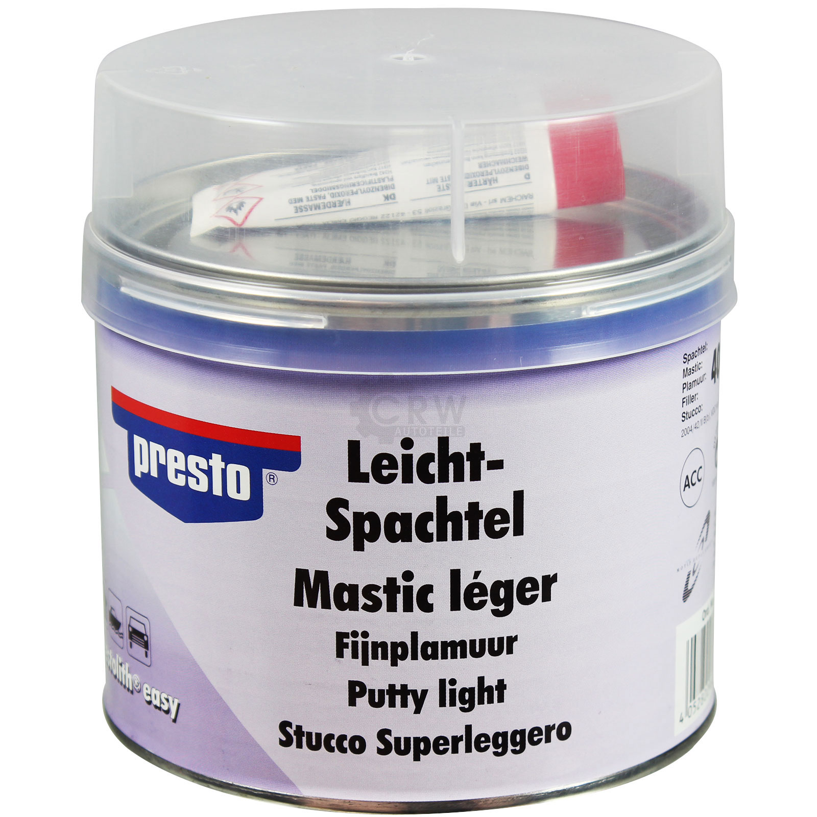 Presto Leicht-Spachtel Leichtspachtel 500g Spachtelkit inkl Härter