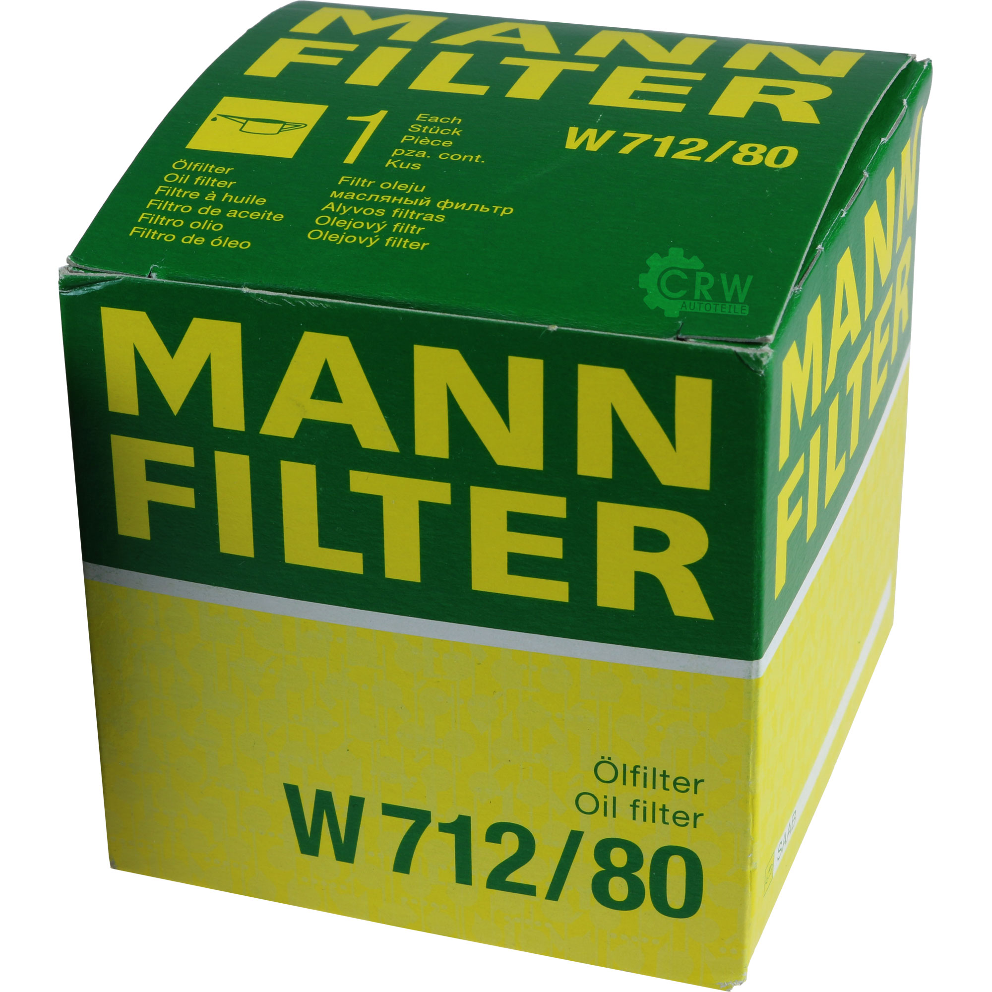 MANN-FILTER Ölfilter W 712/80 Oil Filter