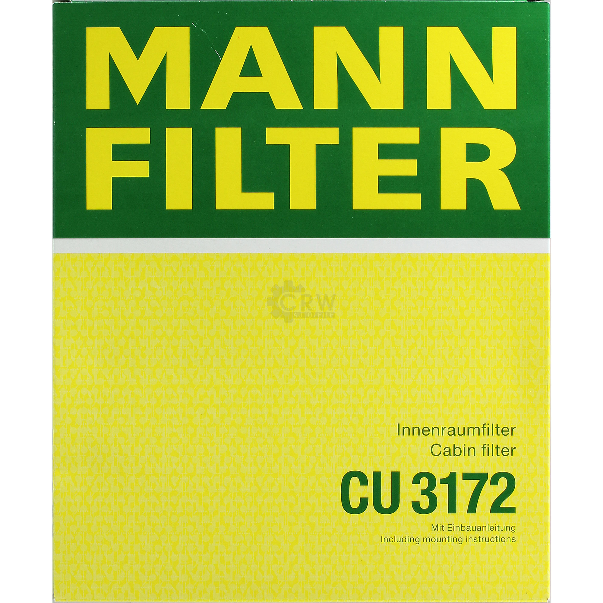 MANN-FILTER Innenraumfilter Pollenfilter CU 3172