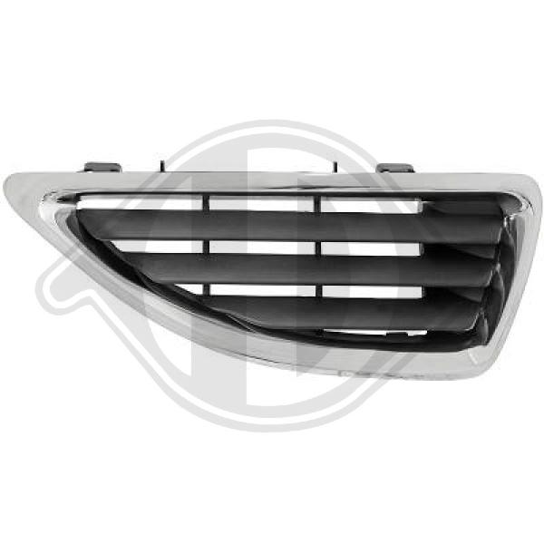 Kühlergrill Grill rechts für Renault Megane Bj. 99-02 mit Chromrahmen WDF