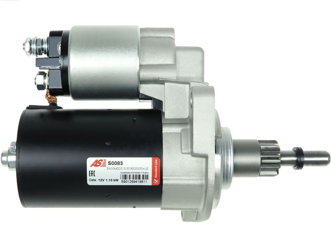 AS-PL Anlasser Starter 1.10kW für VW Passat Variant Corrado Audi A3 Toledo I