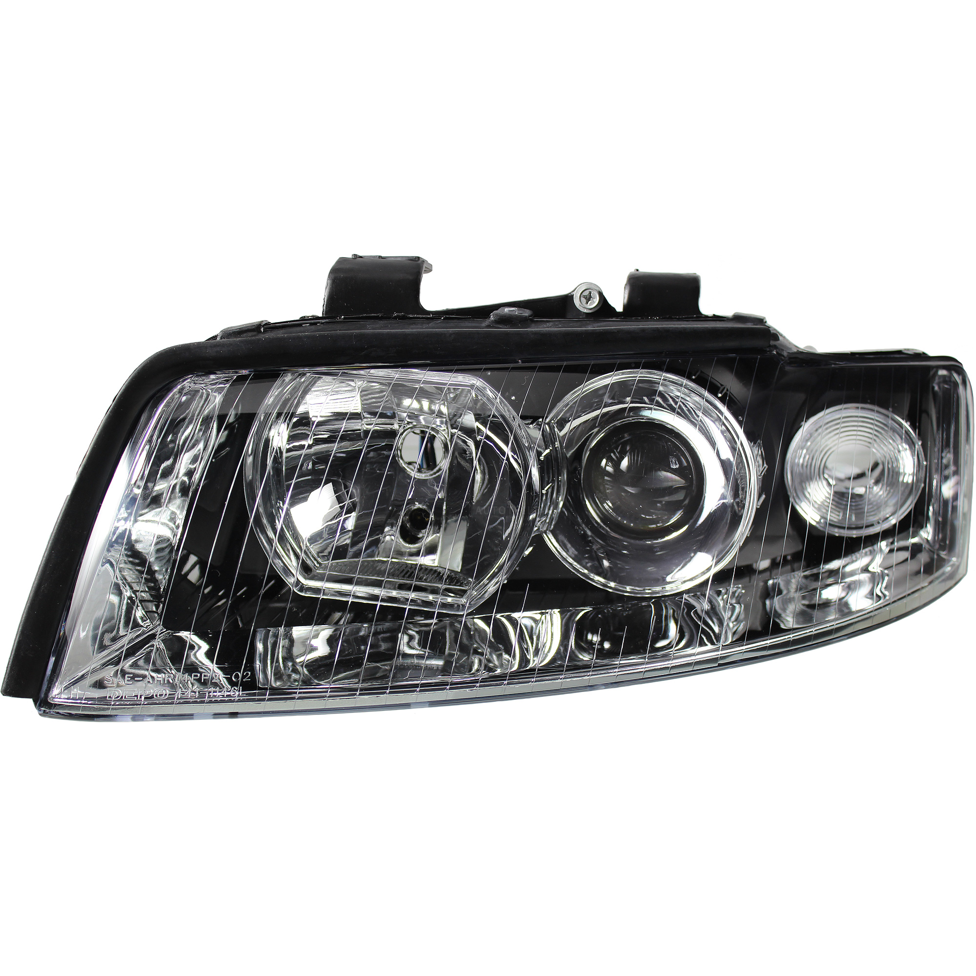 Halogen Scheinwerfer links für Audi A4 10.00-09.04 H7/H7 ohne Motor mit Blinker