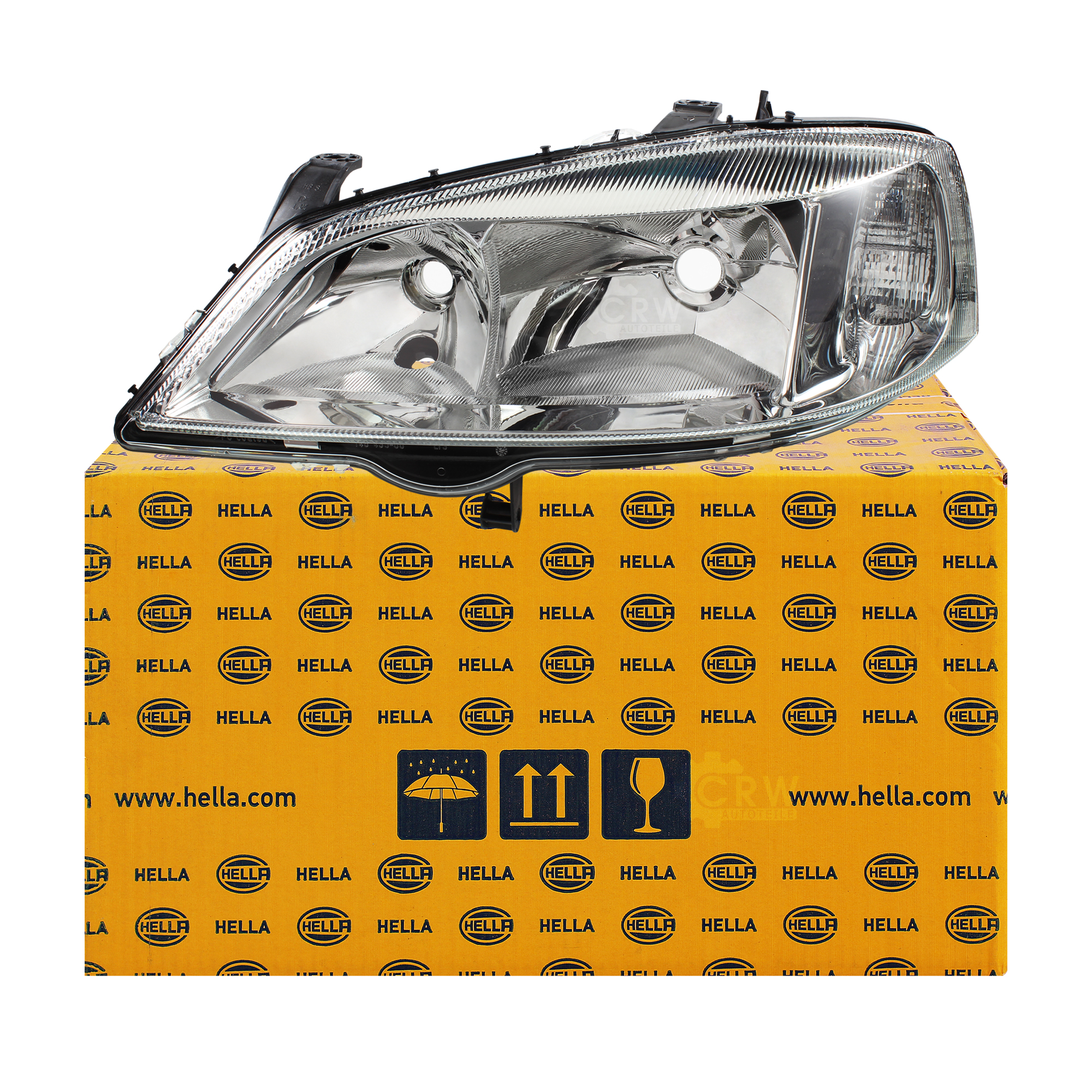 Hella Scheinwerfer links Opel Astra G Bj. 98-09 H7/HB3 für elektr. LWR