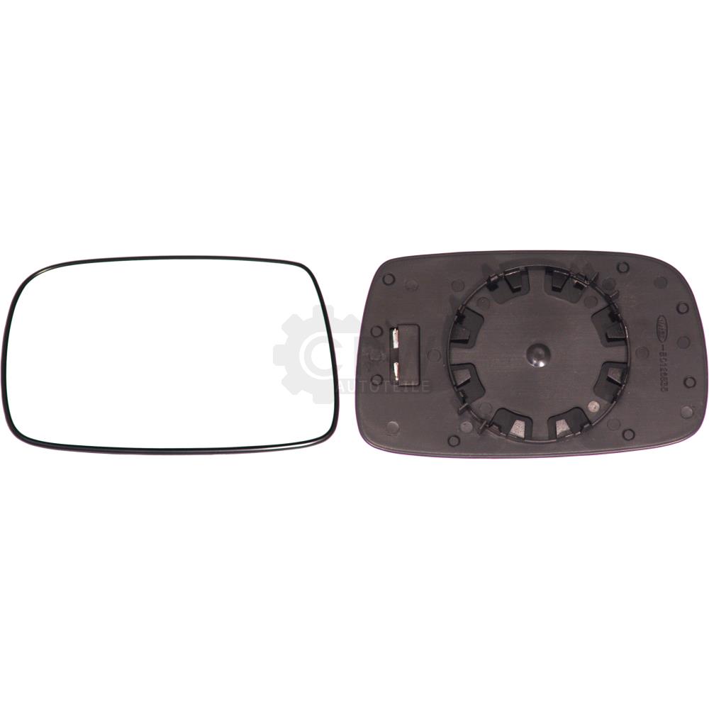 Spiegelglas + Haltefuss links für Toyota YARIS (_P1_) konvex beheizbar