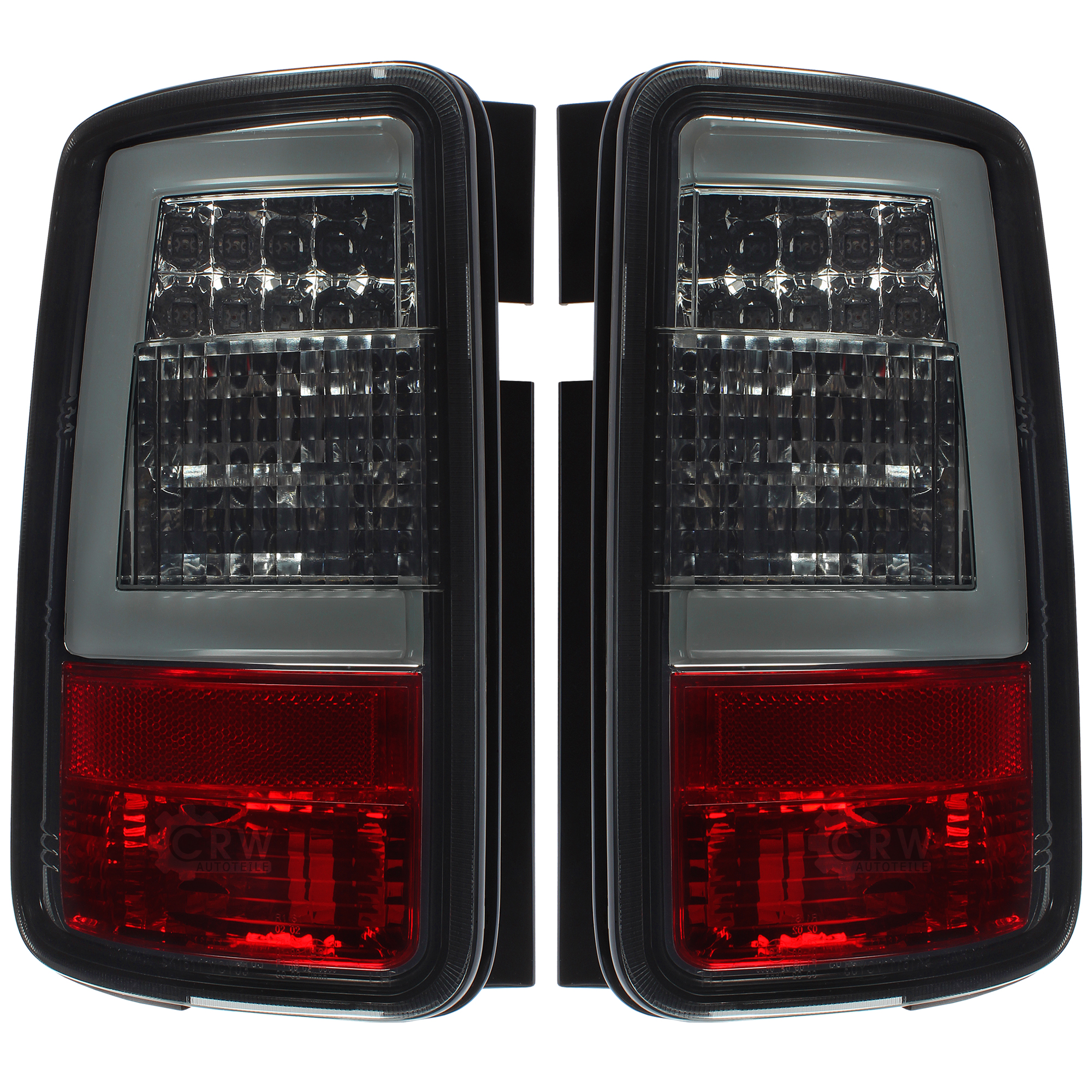 LED Lightbar Rückleuchten Set Satz für VW Caddy 3 III Bj. 04-15 smoke rauch