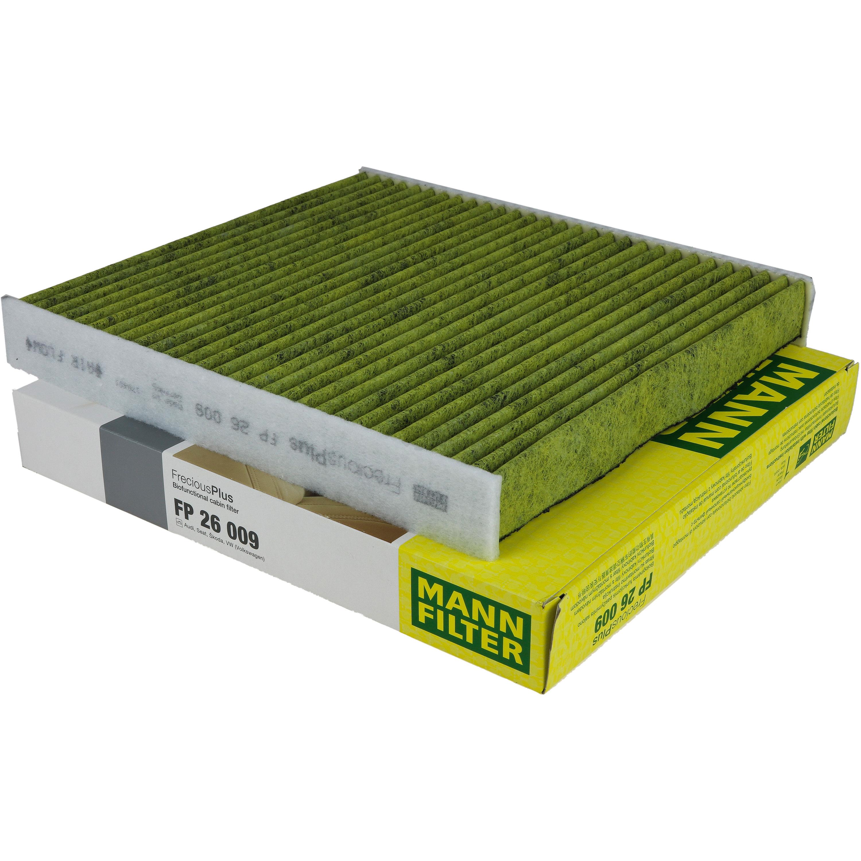 MANN-Filter Innenraumfilter Biofunctional für Allergiker FP 26 009