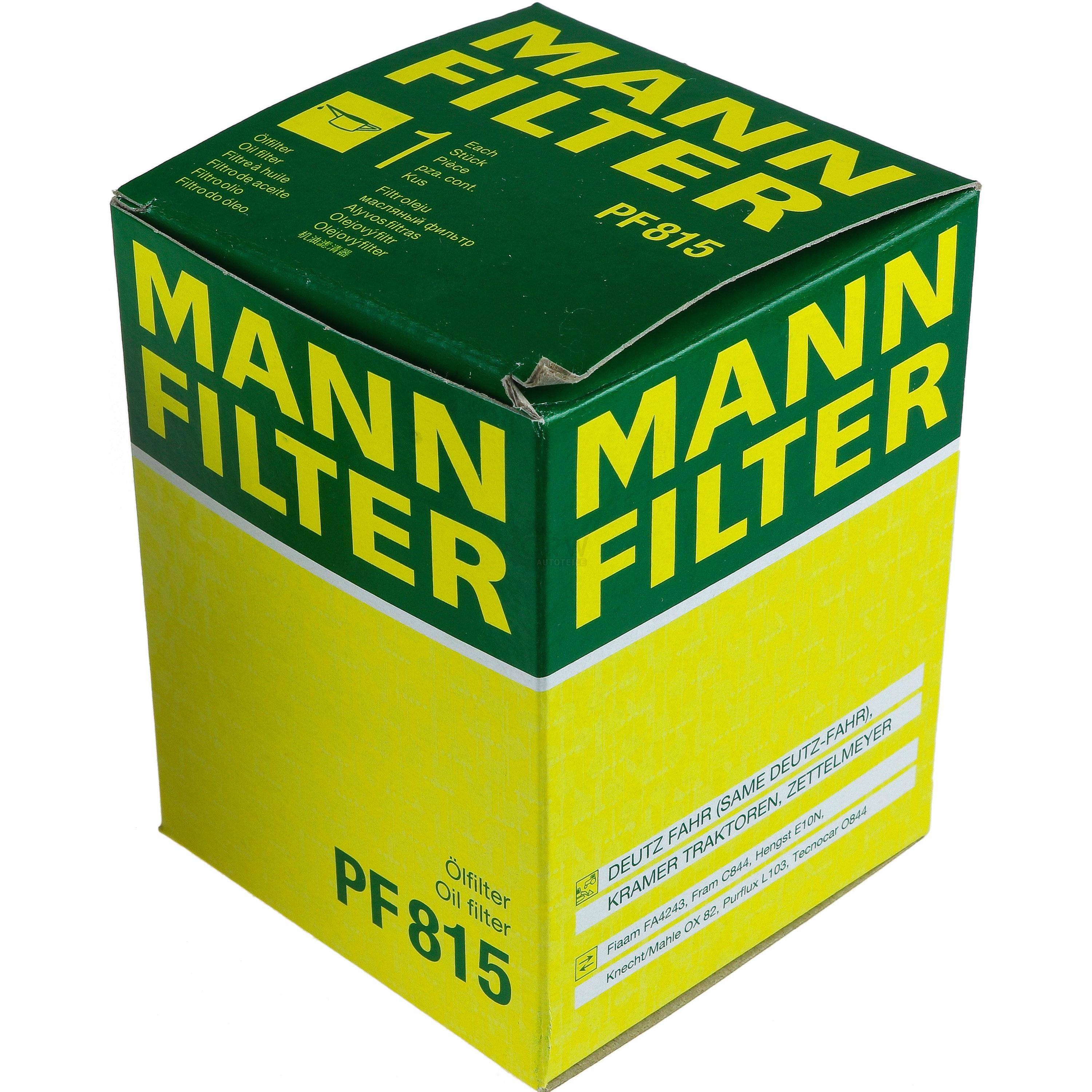 MANN-FILTER Ölfilter Oelfilter PF 815 Oil Filter