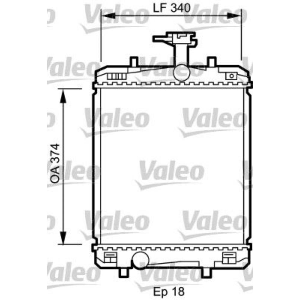 VALEO Wasserkühler Motorkühler Alu für Toyota Aygo WNB1_ KGB1_ 1.0 Citroën C1