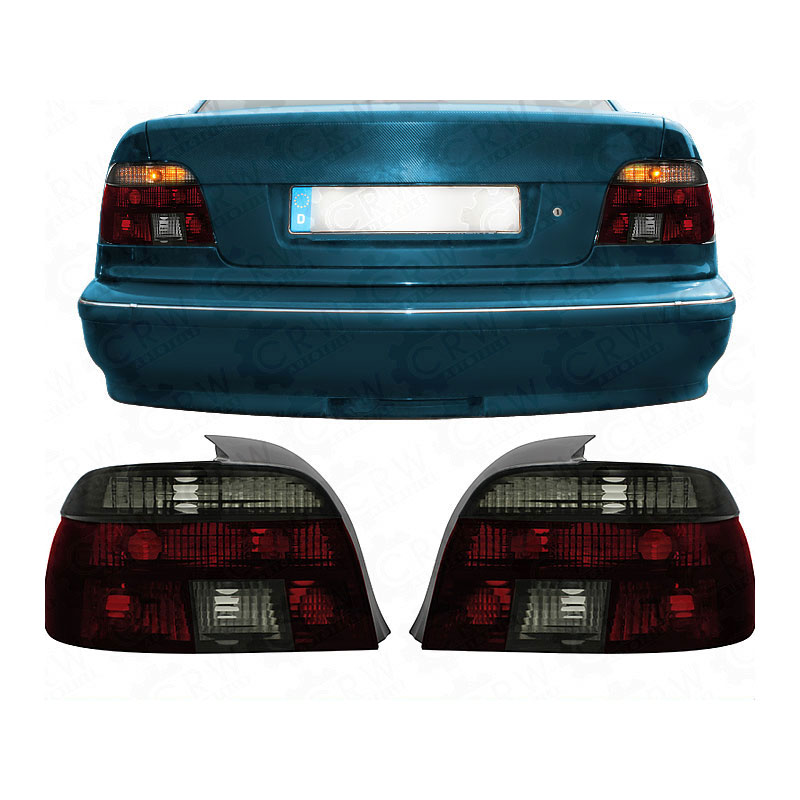 2 x Rückleuchten Heckleuchte für BMW E39 95-00 red/smoke LXO