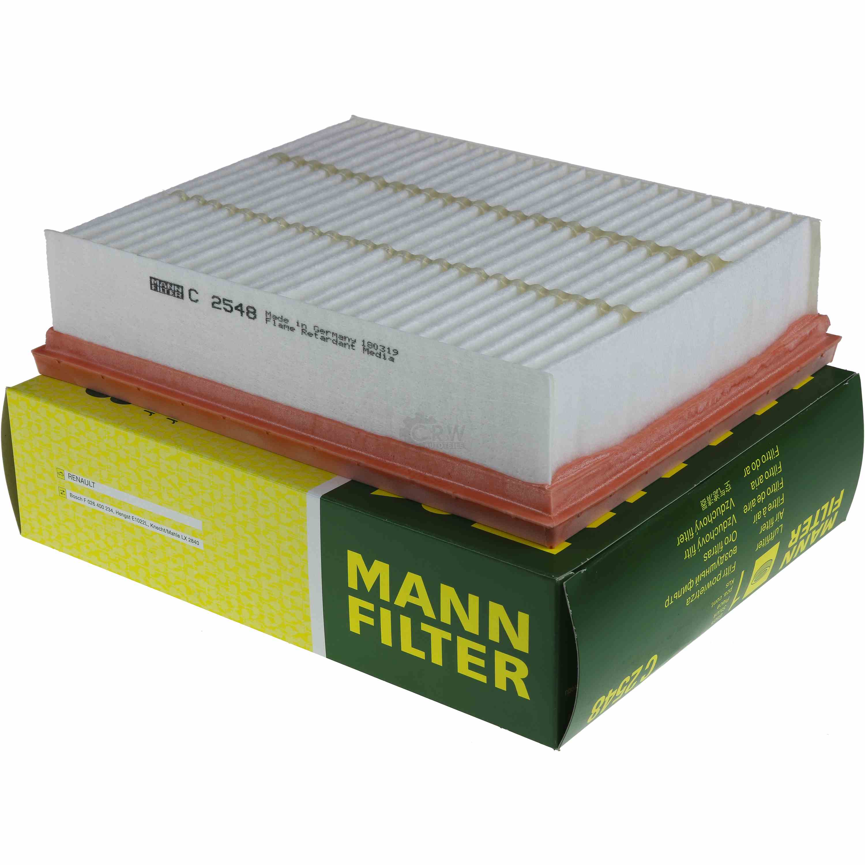 MANN-FILTER Luftfilter für Renault Latitude L70_ 2.0 dCi 175