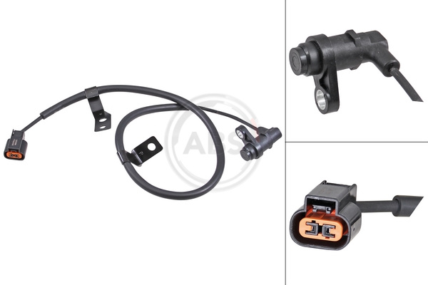 A.B.S. Sensor Drehzahlfühler hinten passend für Mitsubishi L 200/Triton