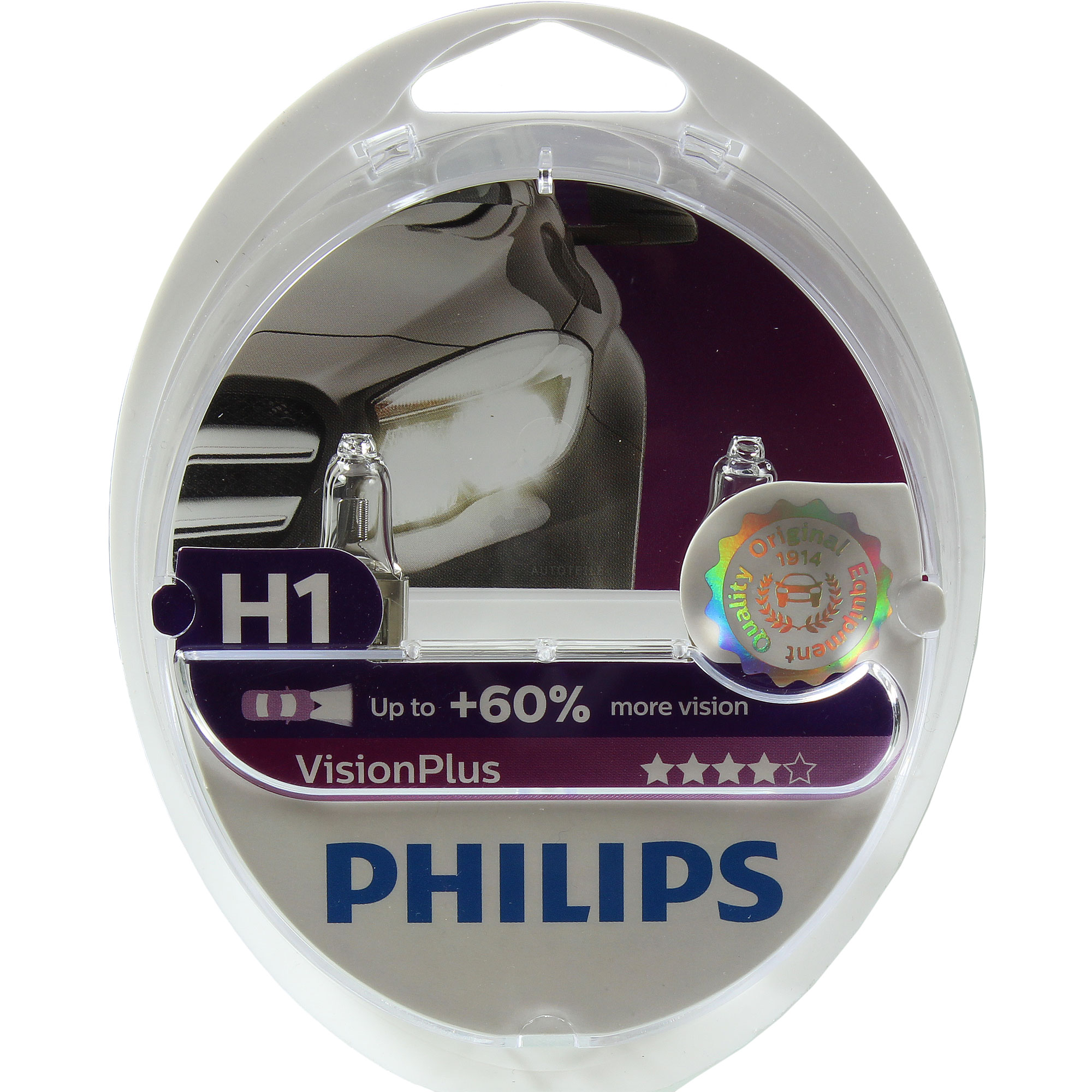 Philips Vision Plus +60% 2x H1 12V 55W  P14,5s