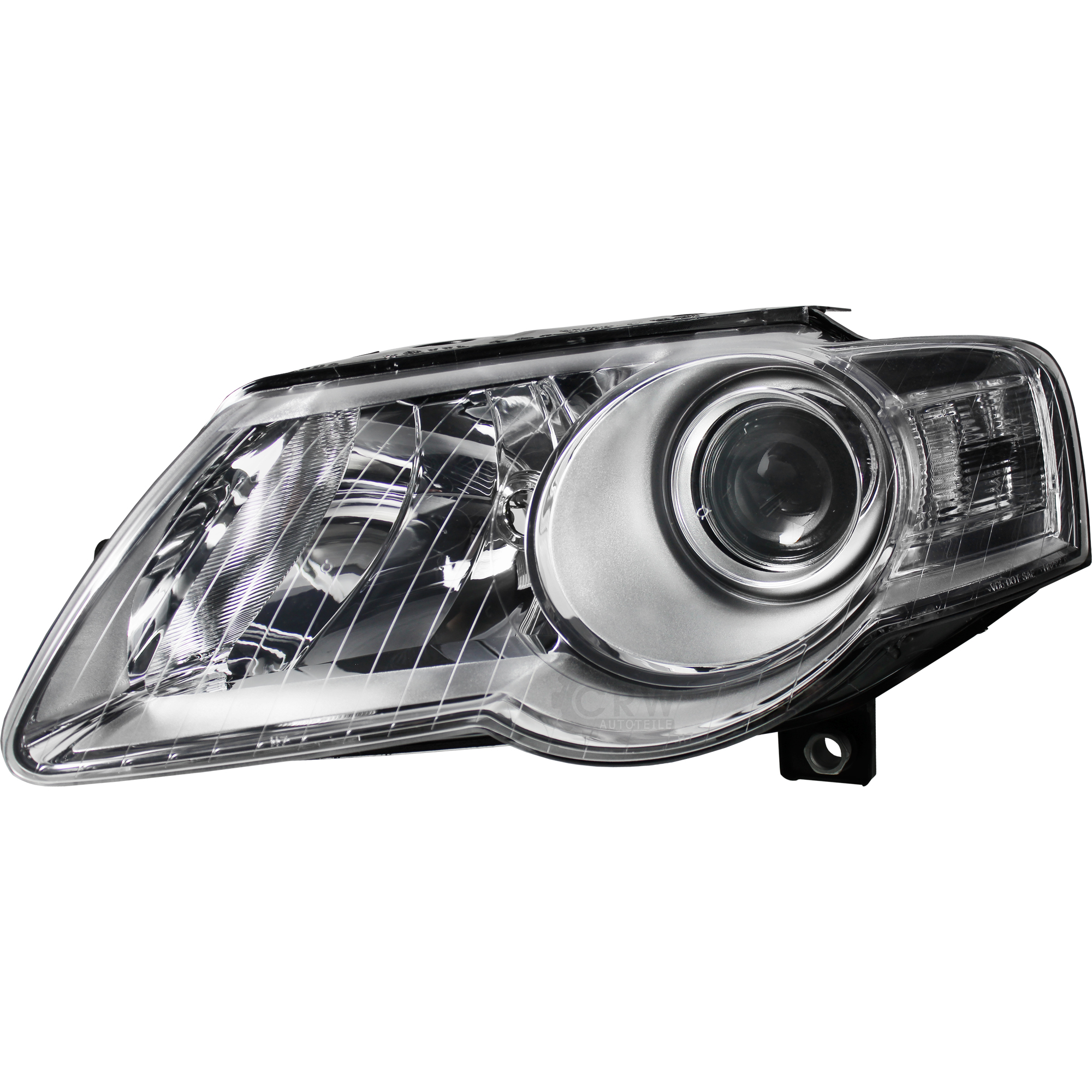Scheinwerfer links für VW Passat (3C) 04.05-09.10 Hella-System H7/H7 mit Motor