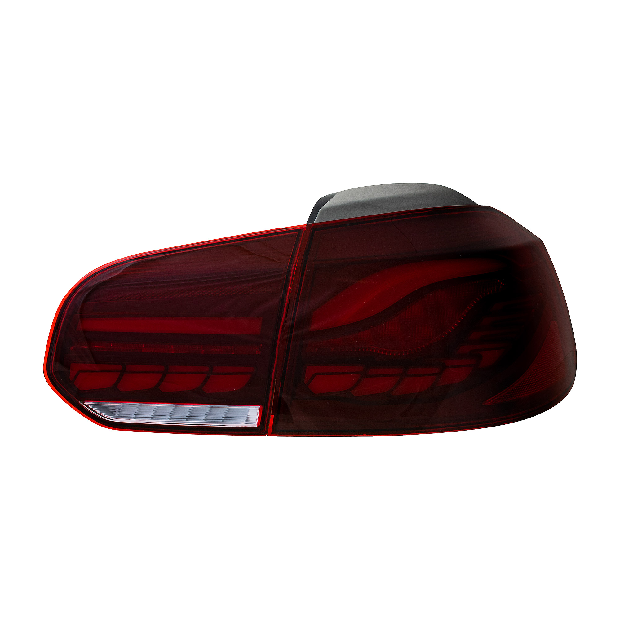 OLED Rückleuchten dynamisch Blinker für VW Golf 6 Bj. 08-13 Klarglas rot chrom
