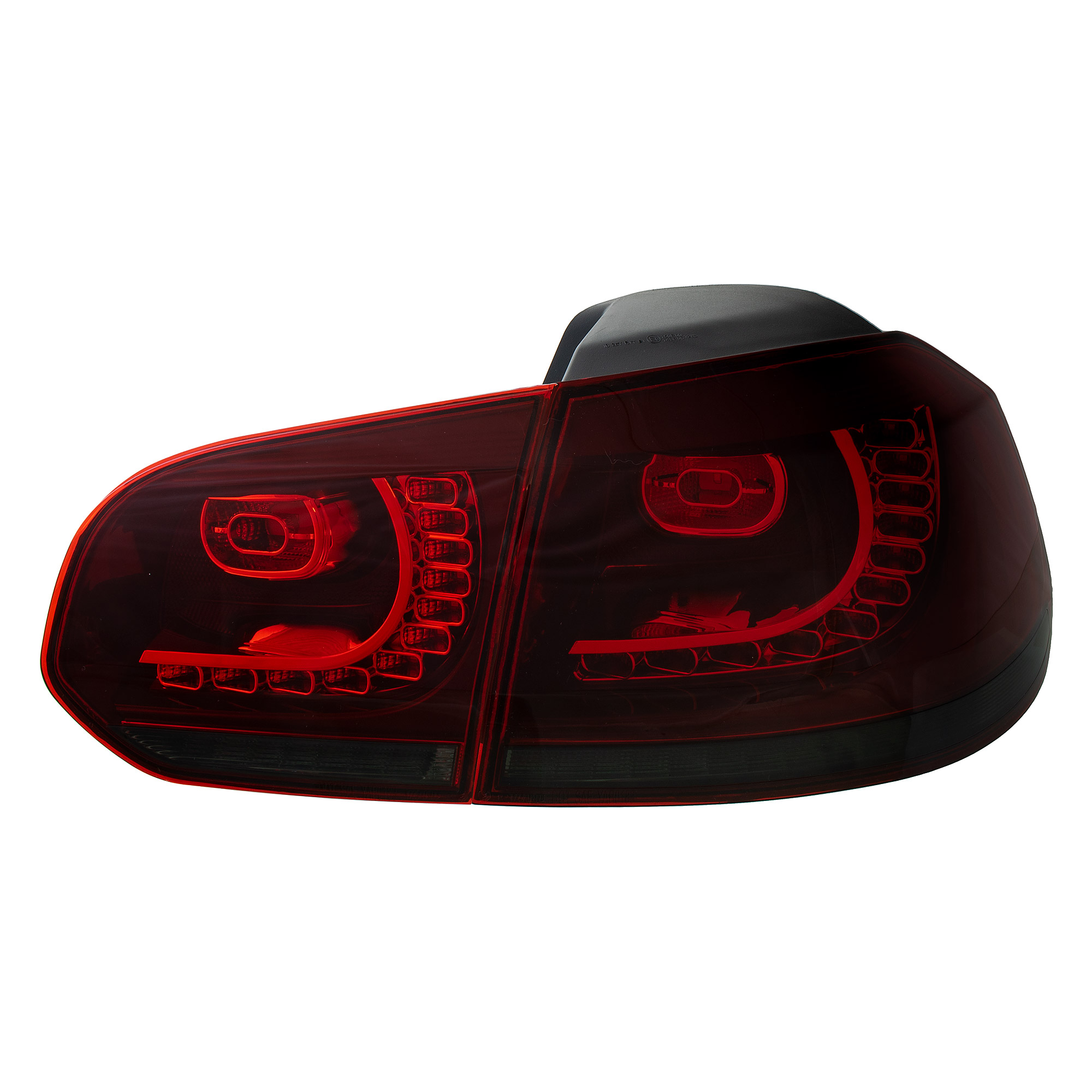 LED Rückleuchten dynamisch Blinker für VW Golf 6 Bj. 08-13 Klarglas kirschrot