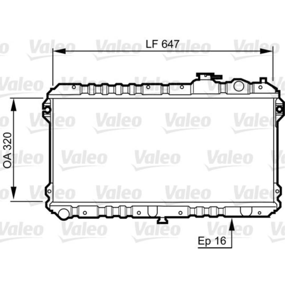 VALEO Kühler Wasserkühler Motorkühler Aluminium für Mazda MX-5 I NA 1.6 1.8