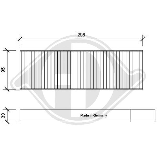 Filter Innenraumfilter Pollenfilter für Citroën C4 Grand Picasso I UA_