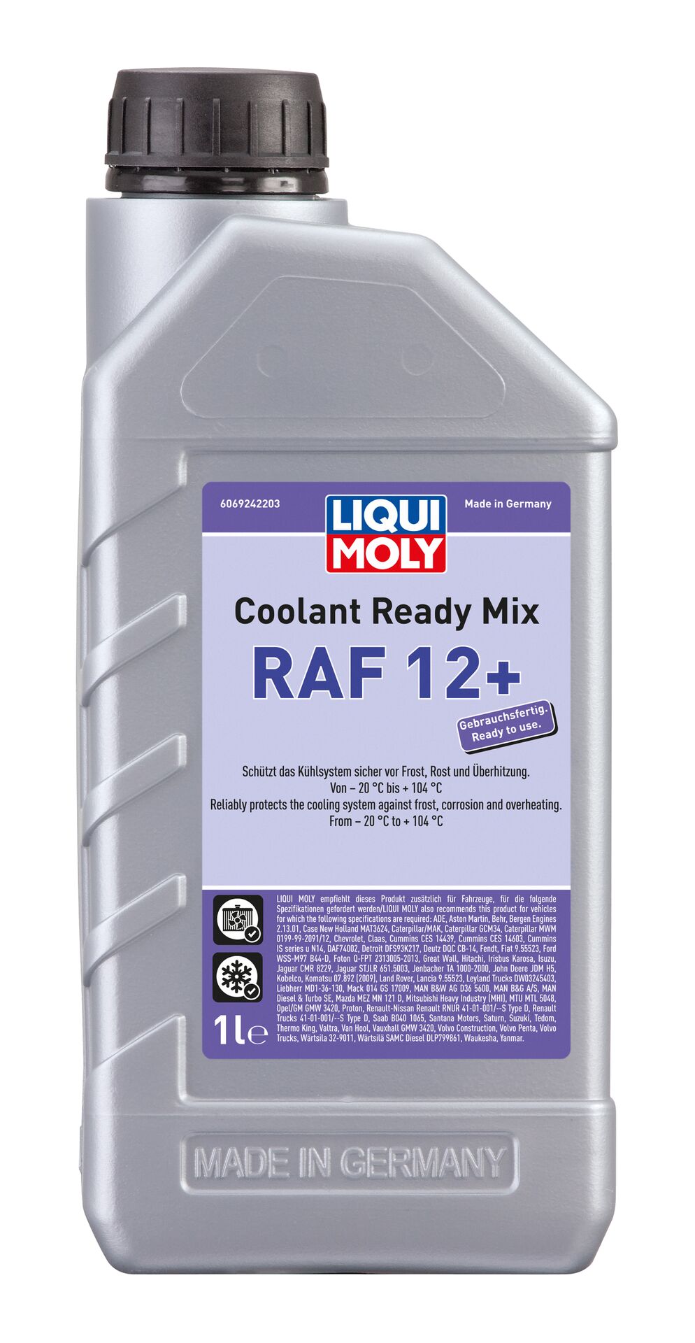 Liqui Moly Kühlerfrostschutz Coolant Ready Mix RAF12 Plus Fertiggemisch 1L