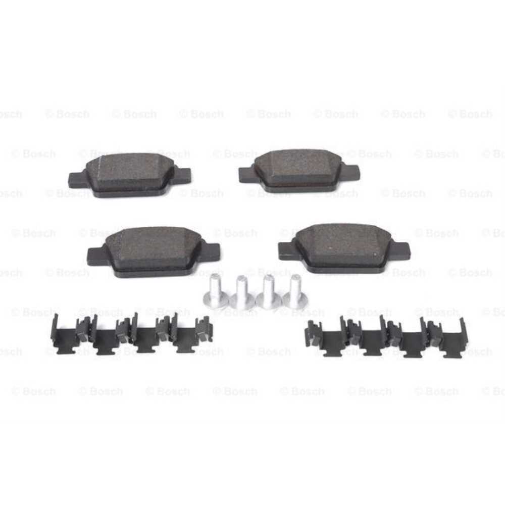 BOSCH Satz Bremsbeläge + Bremsscheiben Voll hinten für Fiat Bravo II 198 198 