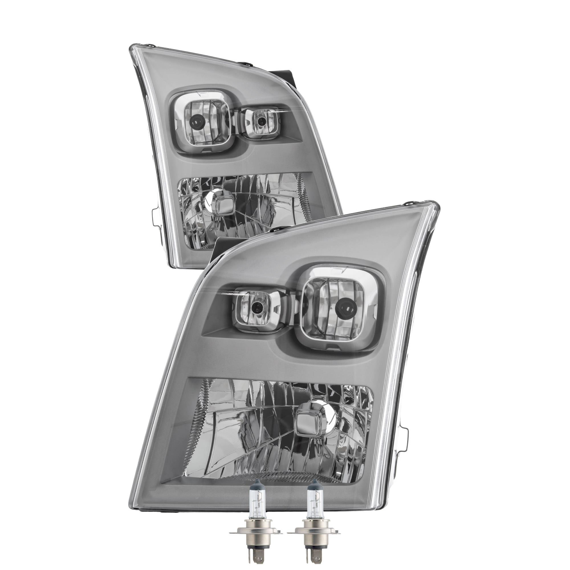 Scheinwerfer Set für Ford Transit Bj. 00-06 H4 inkl. PHILIPS Lampen V8U