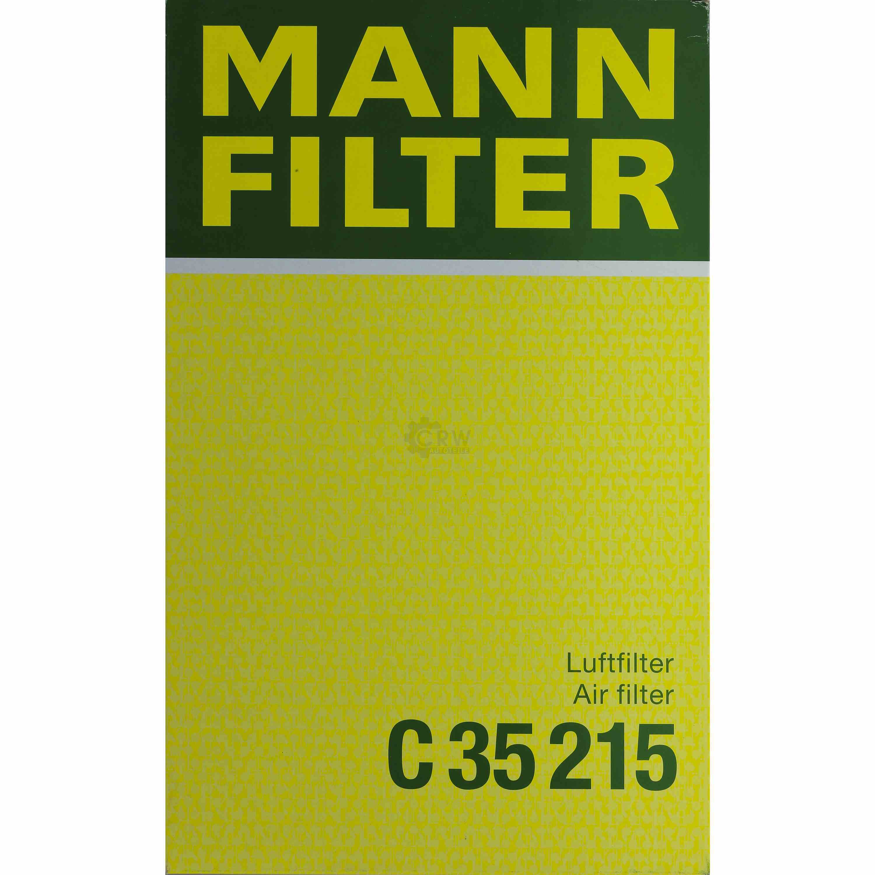 MANN-FILTER Luftfilter für Volvo S80 I TS XY 2.4 2.0 T 184 3.0 T6 2.9 V70 II